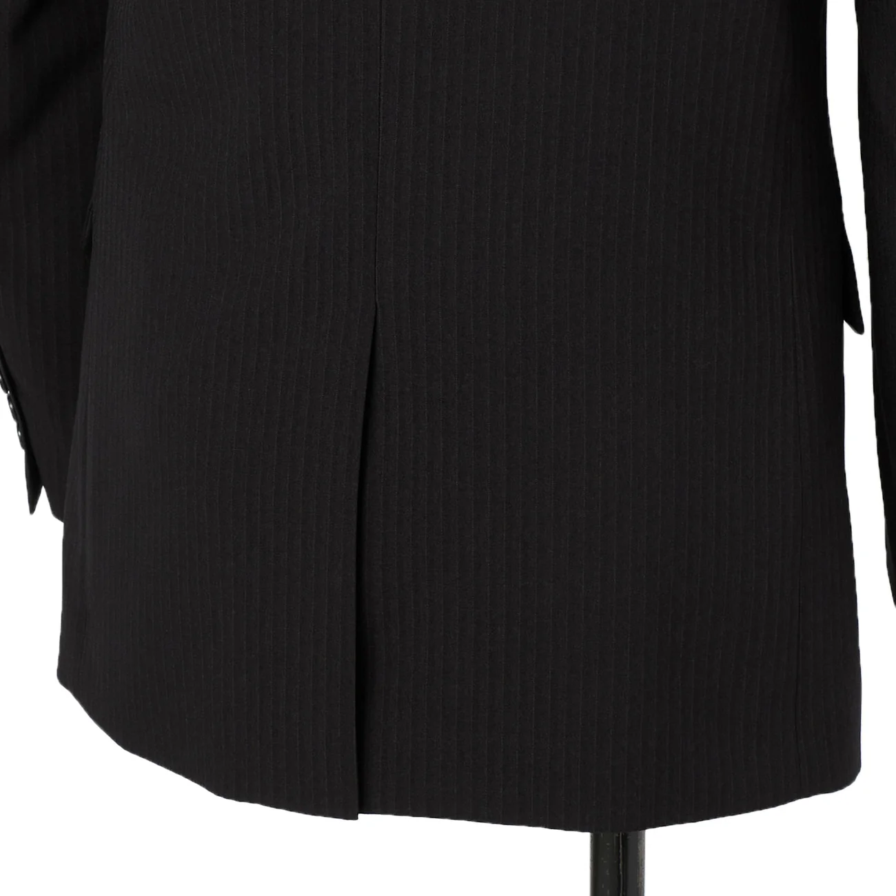 Washable Slim Fit Stripe Suit - Black - Image 11