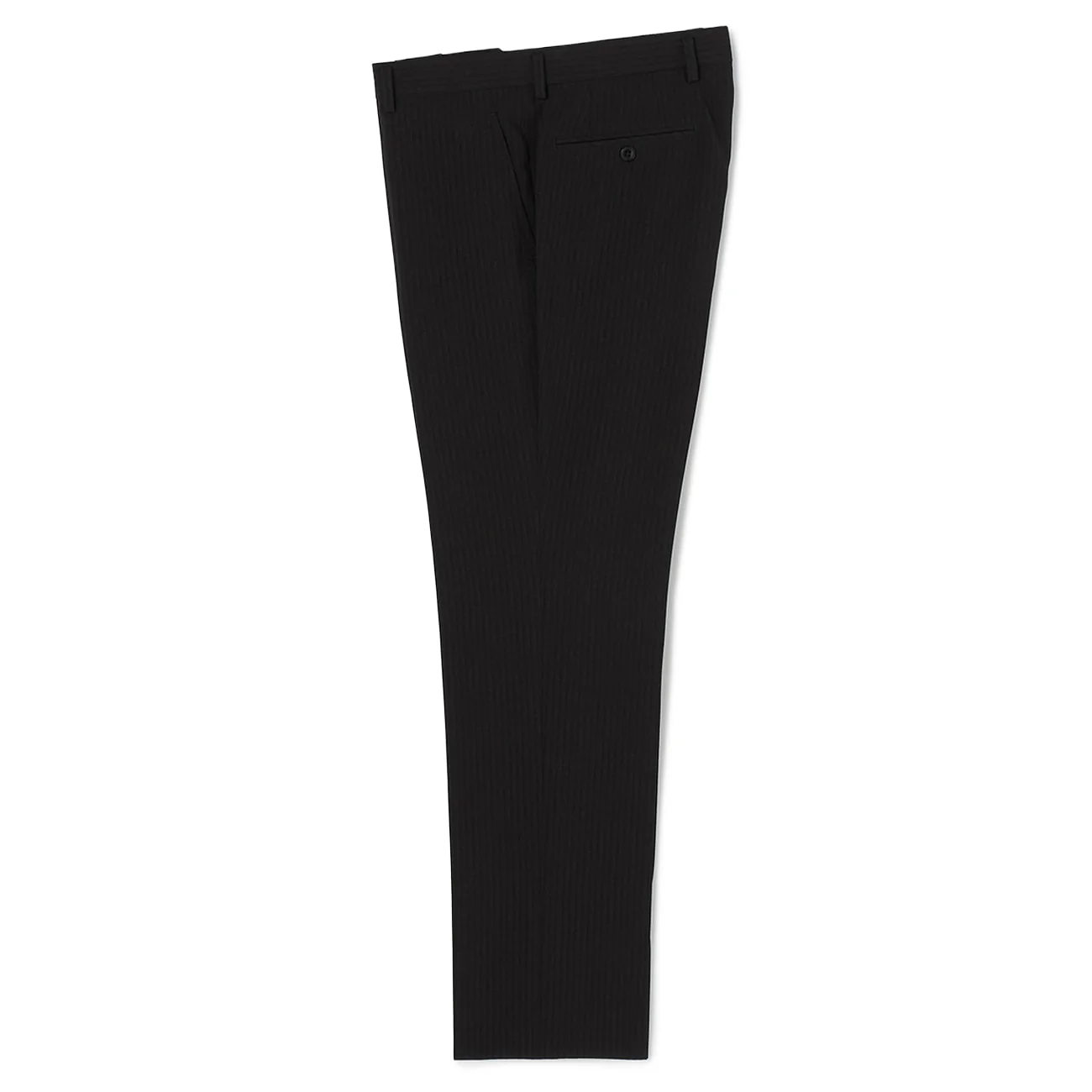 Washable Slim Fit Stripe Suit - Black - Image 14