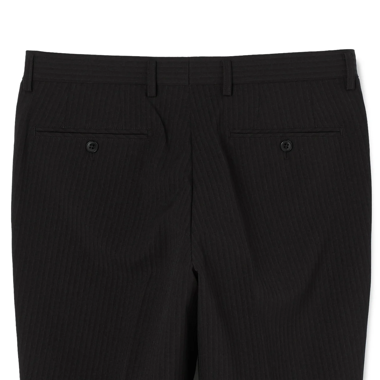 Washable Slim Fit Stripe Suit - Black - Image 16