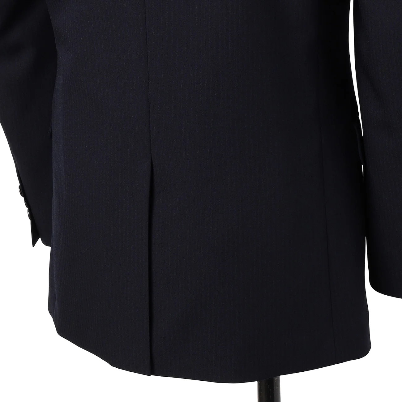 Washable Slim Fit Shadow Stripe Suit - Navy - Image 12
