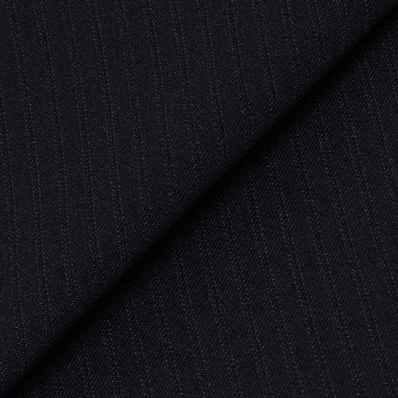 Washable Slim Fit Shadow Stripe Suit - Navy - Image 8