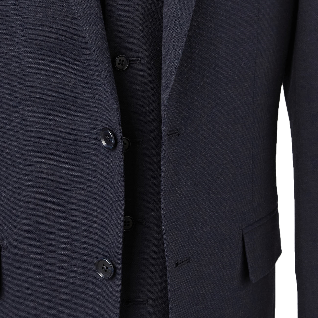 Washable Pinhead 3-piece Suit - Navy - Image 6
