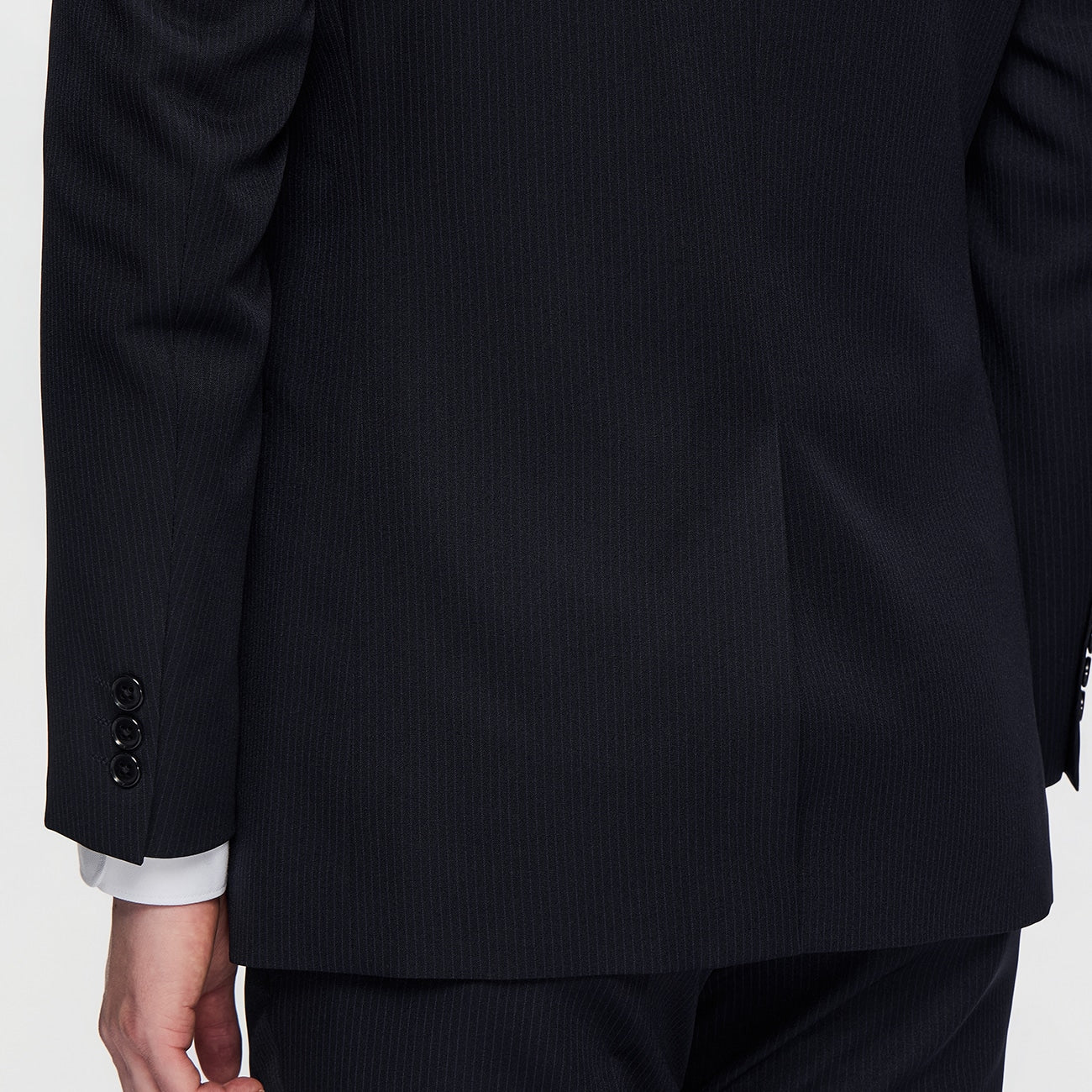 Washable Slim Fit Stripe 2-pant Suit - Navy - Image 7