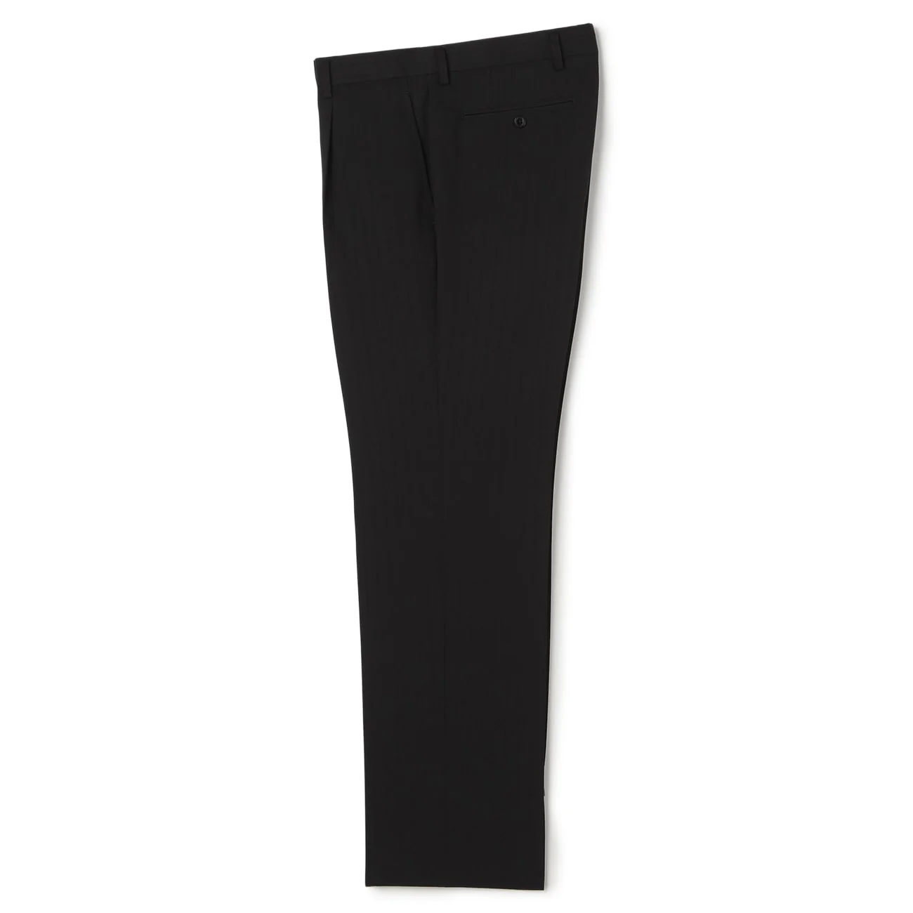2-Pants Washable Shadow Stripe Suit - Black - Image 8