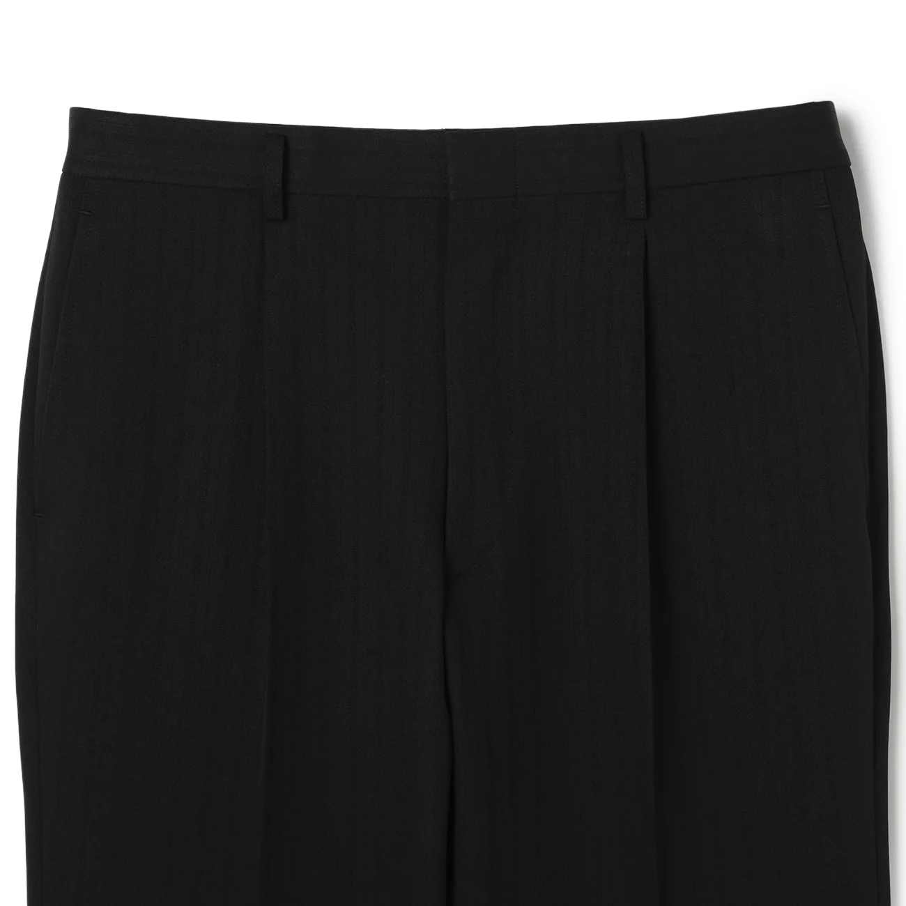 2-Pants Washable Shadow Stripe Suit - Black - Image 9