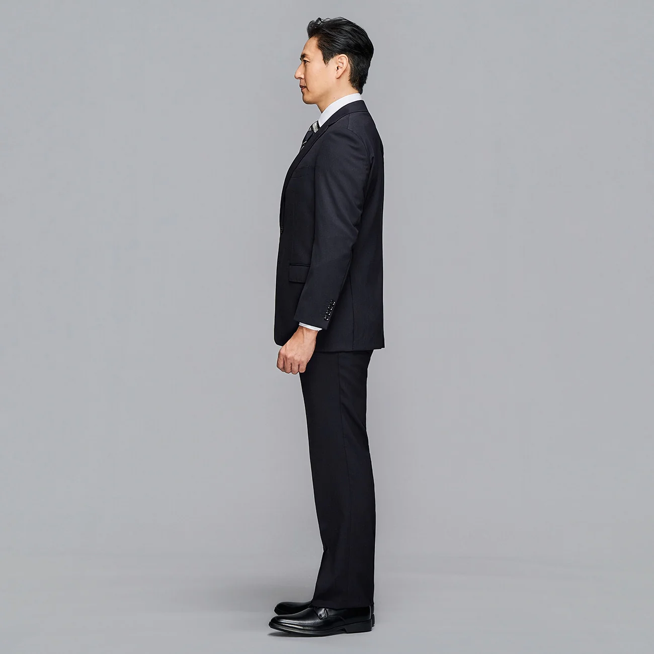 Premium Stretch Shadow Stripe 2-Pant Suit - Navy - Image 4