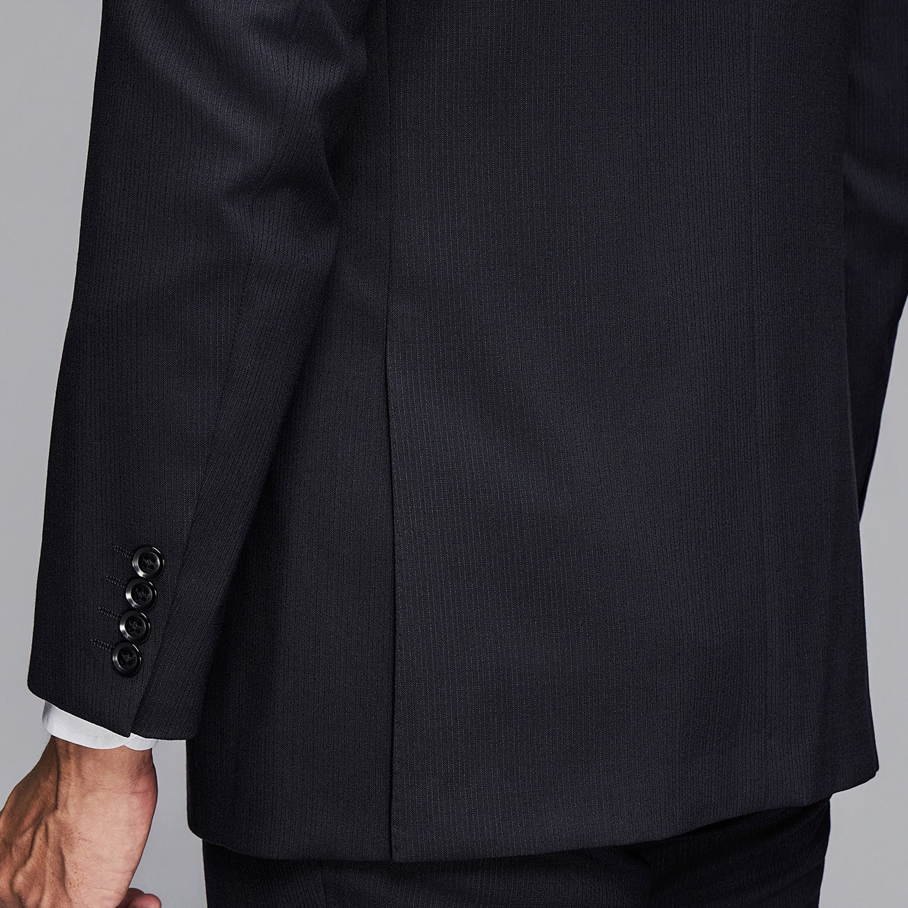 Premium Stretch Shadow Stripe 2-Pant Suit - Navy - Image 6