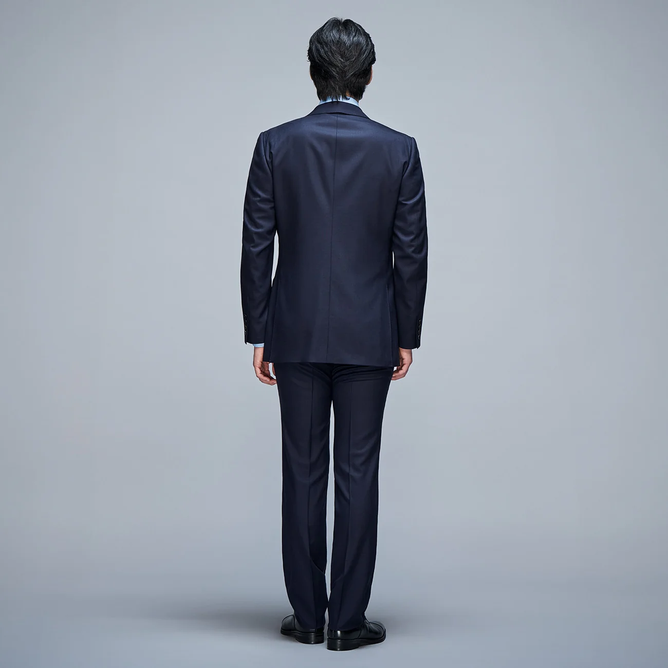 Golden Prestige Line Houndstooth Suit - Navy - Image 6