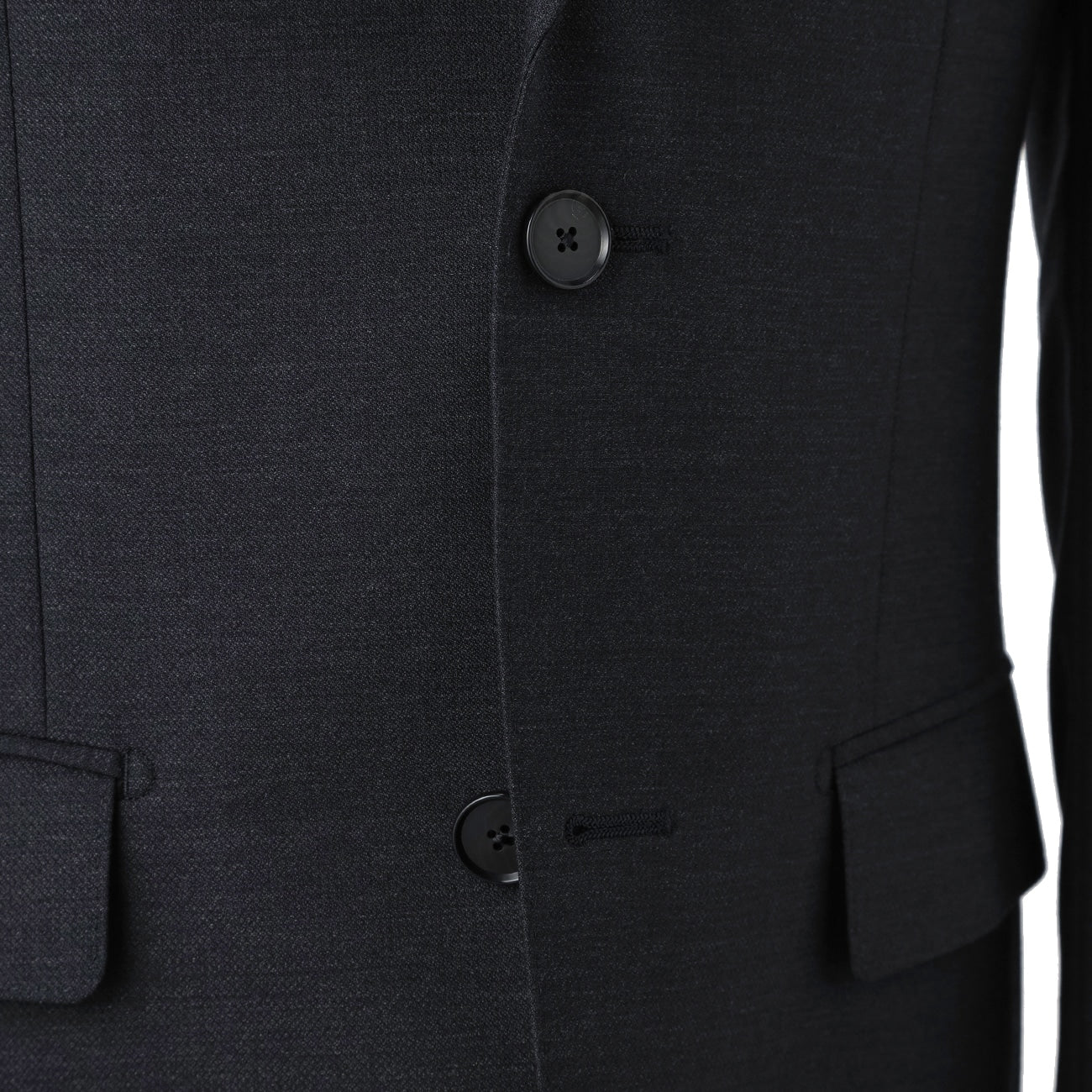 Golden Prestige Line Solid Suit - Charcoal Gray - Image 11
