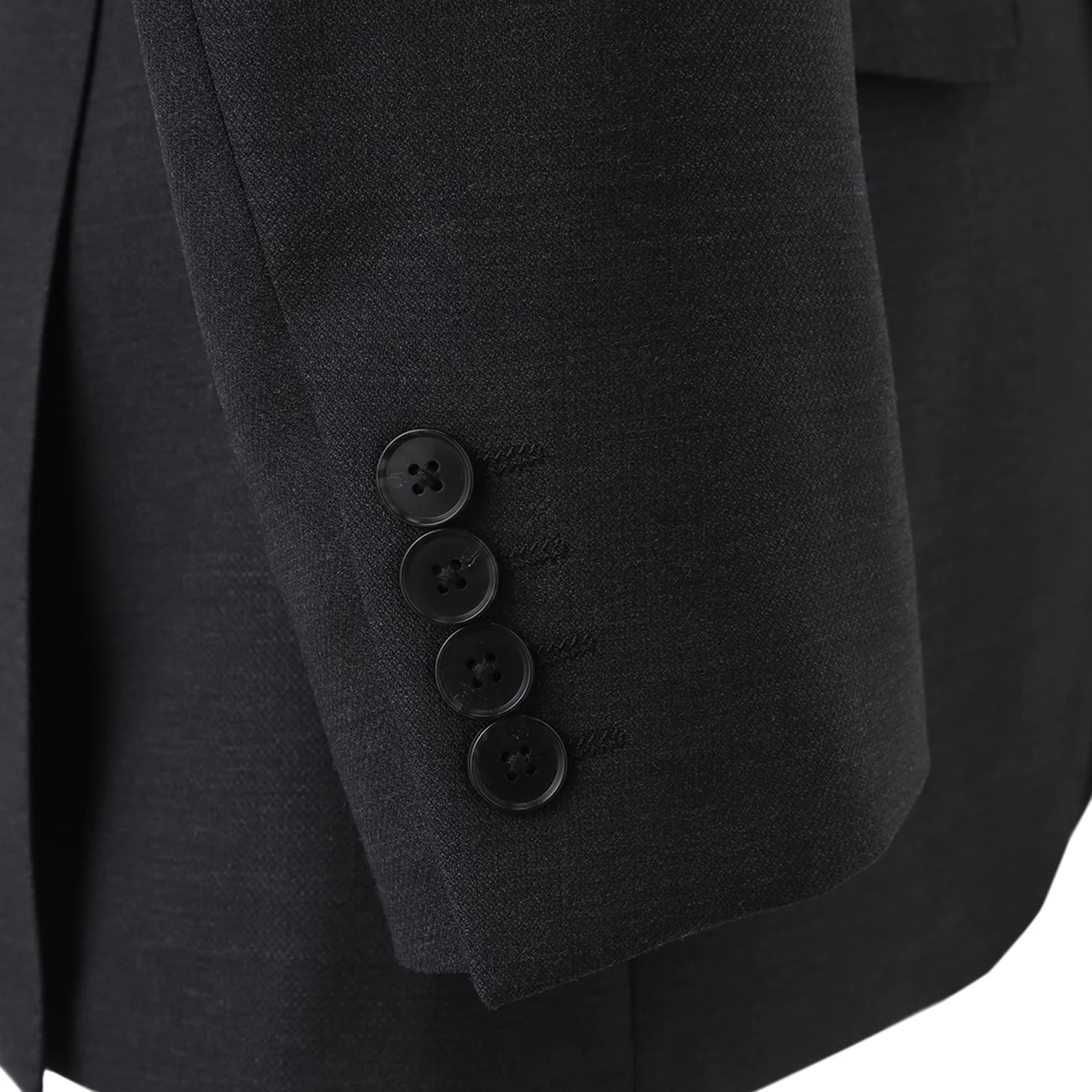 Golden Prestige Line Solid Suit - Charcoal Gray - Image 12