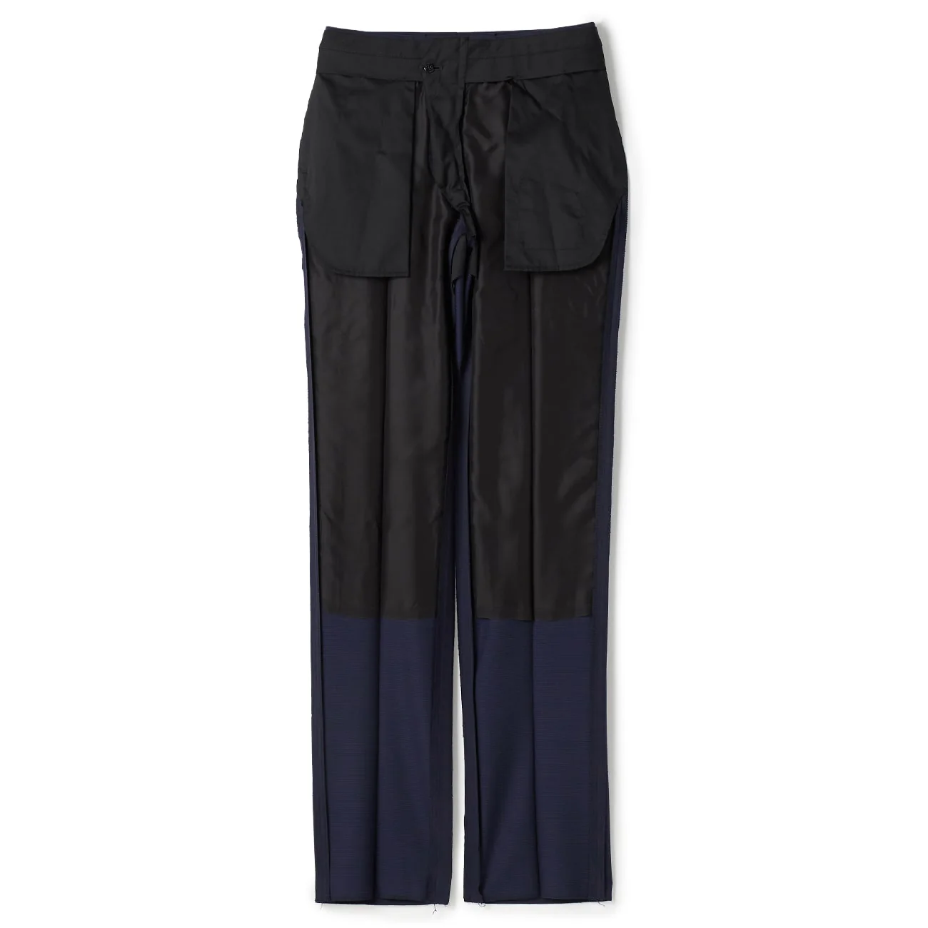 Golden Prestige Line Micro Check Slim Fit Suit - Navy - Image 12