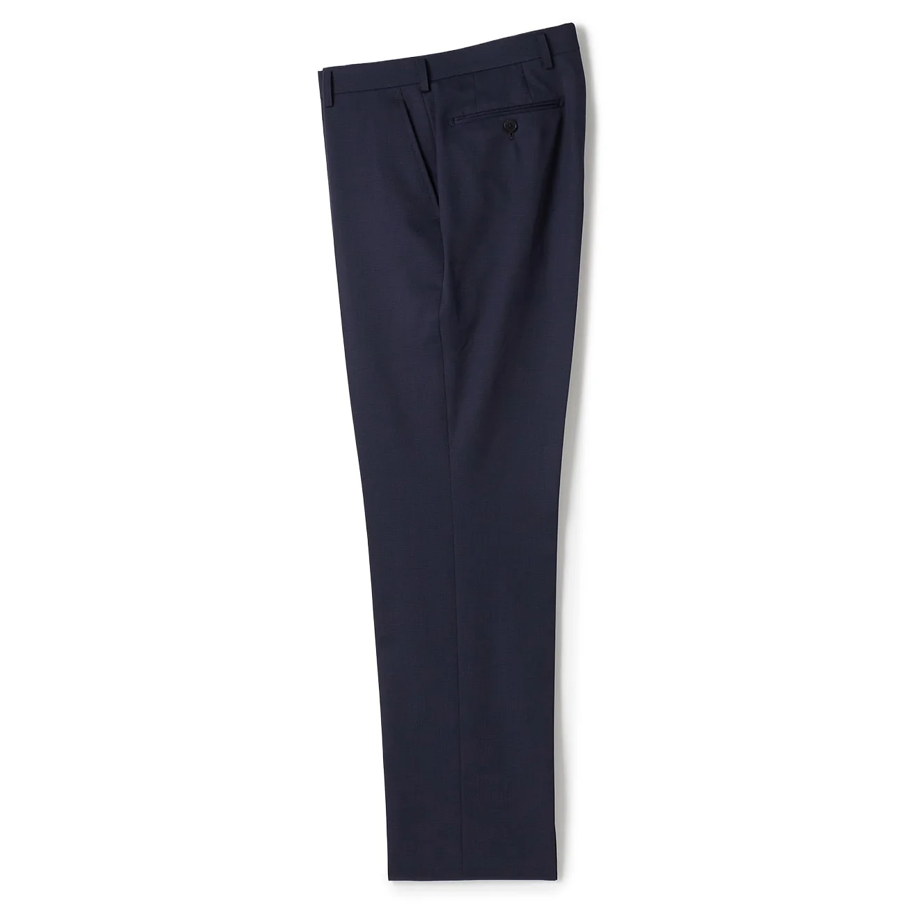 Golden Prestige Line Micro Check Slim Fit Suit - Navy - Image 8