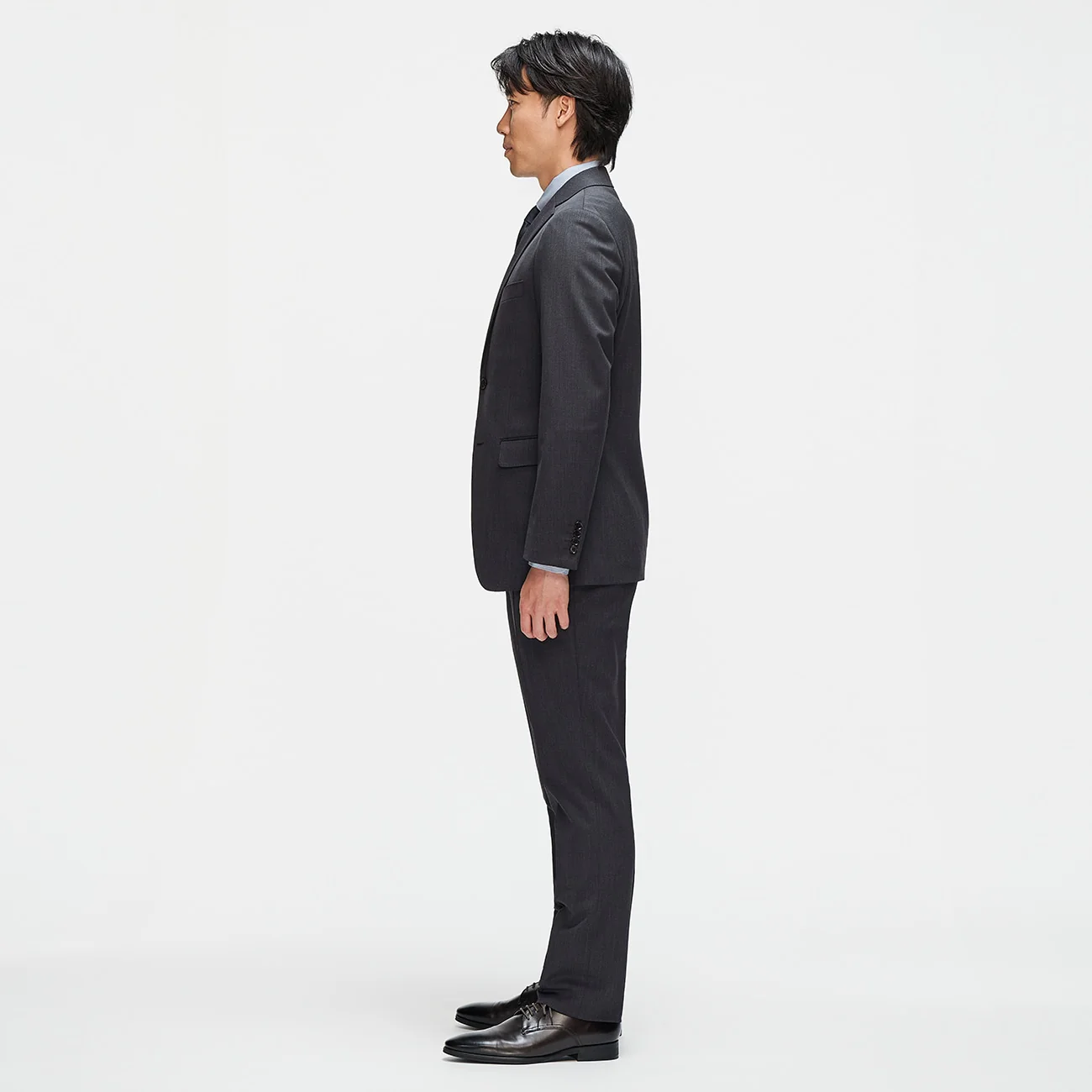 Washable Slim Fit Suit - Gray - Image 3