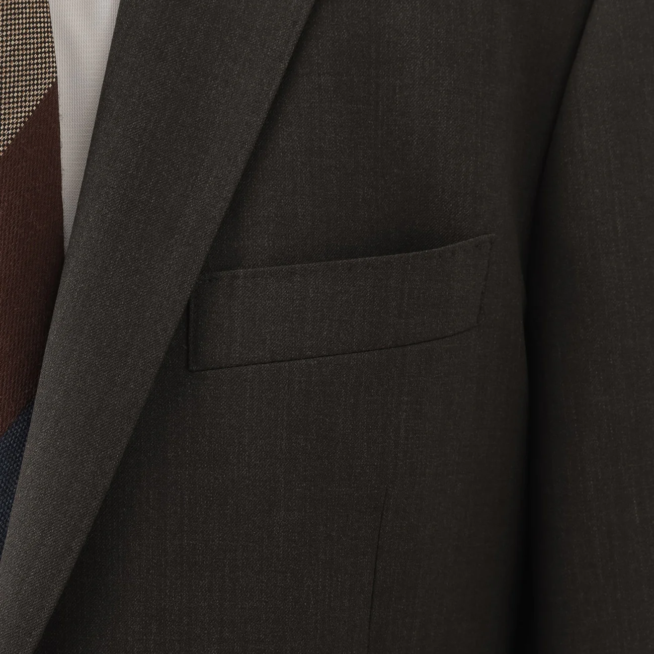 Washable Slim Fit Suit - Brown - Image 9