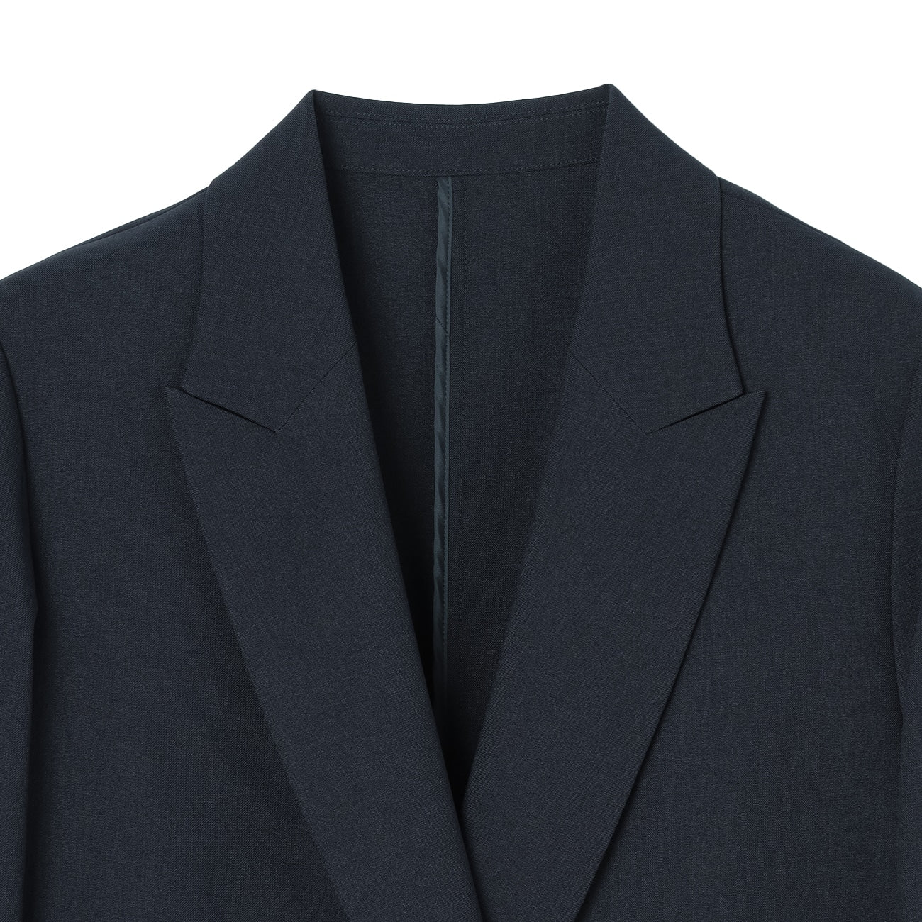 RIRANCHA Stretch Double Breasted Jacket - Navy - Image 10