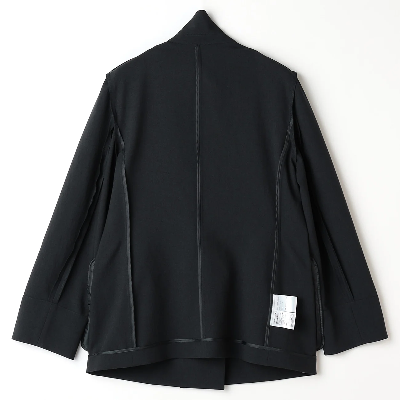 RIRANCHA Stretch Double Breasted Jacket - Navy - Image 16