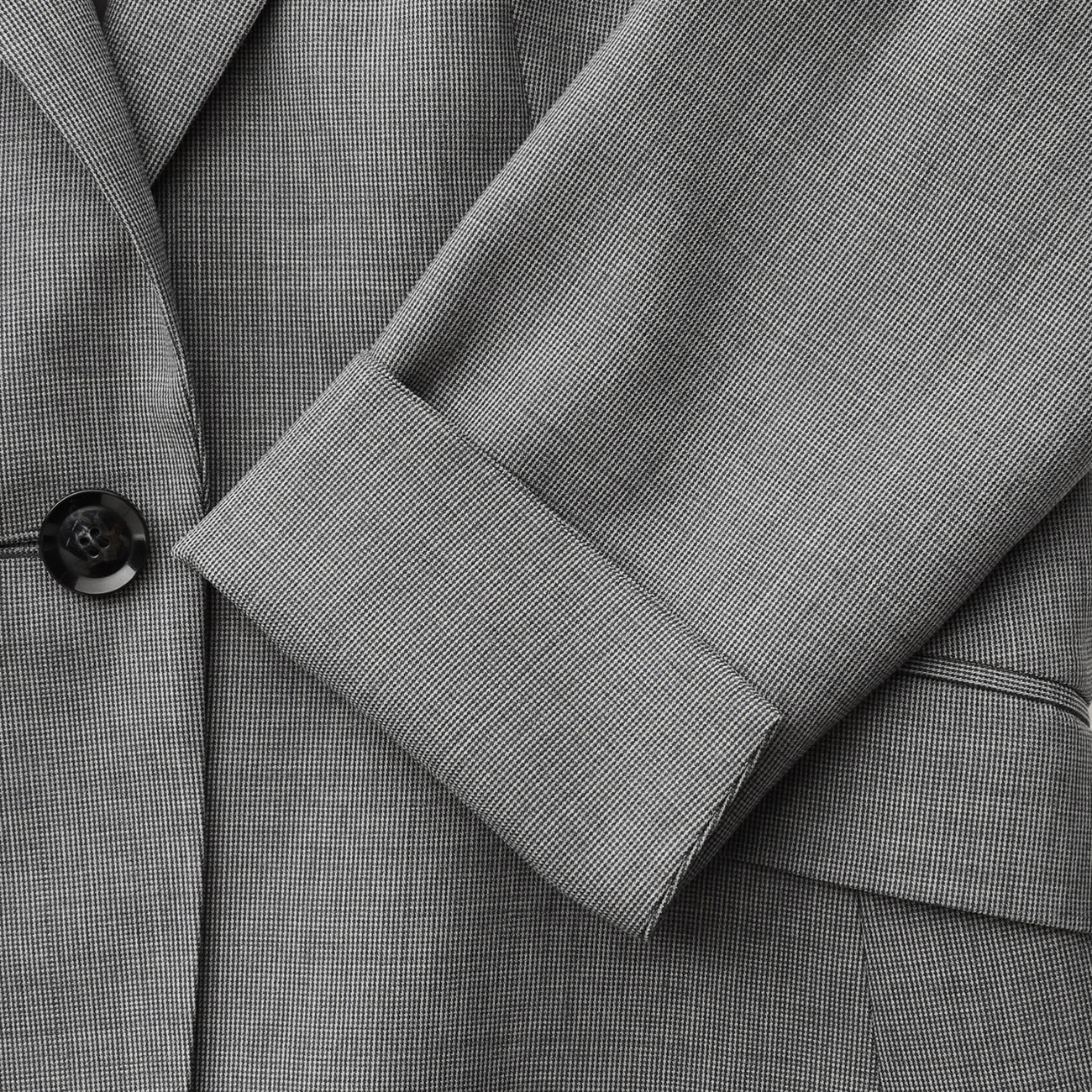 Washable Houndstooth Suit - Blue Gray - Image 8