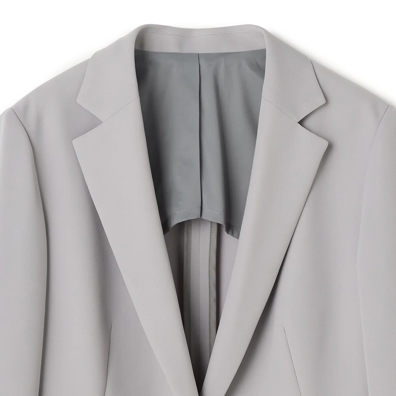 Powdery Stretch Tailored Jacket  - Gray - Image 5
