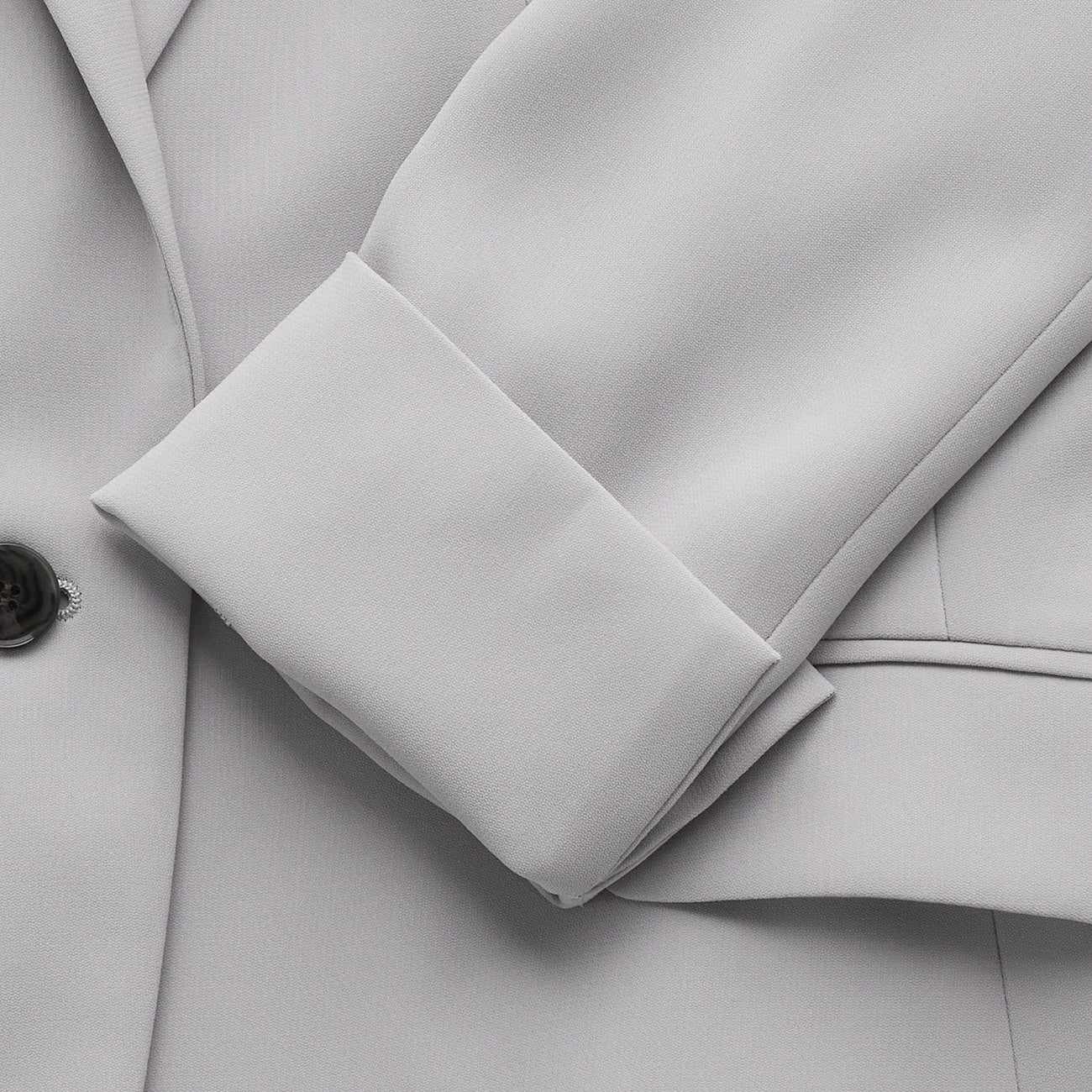 Powdery Stretch Tailored Jacket  - Gray - Image 8