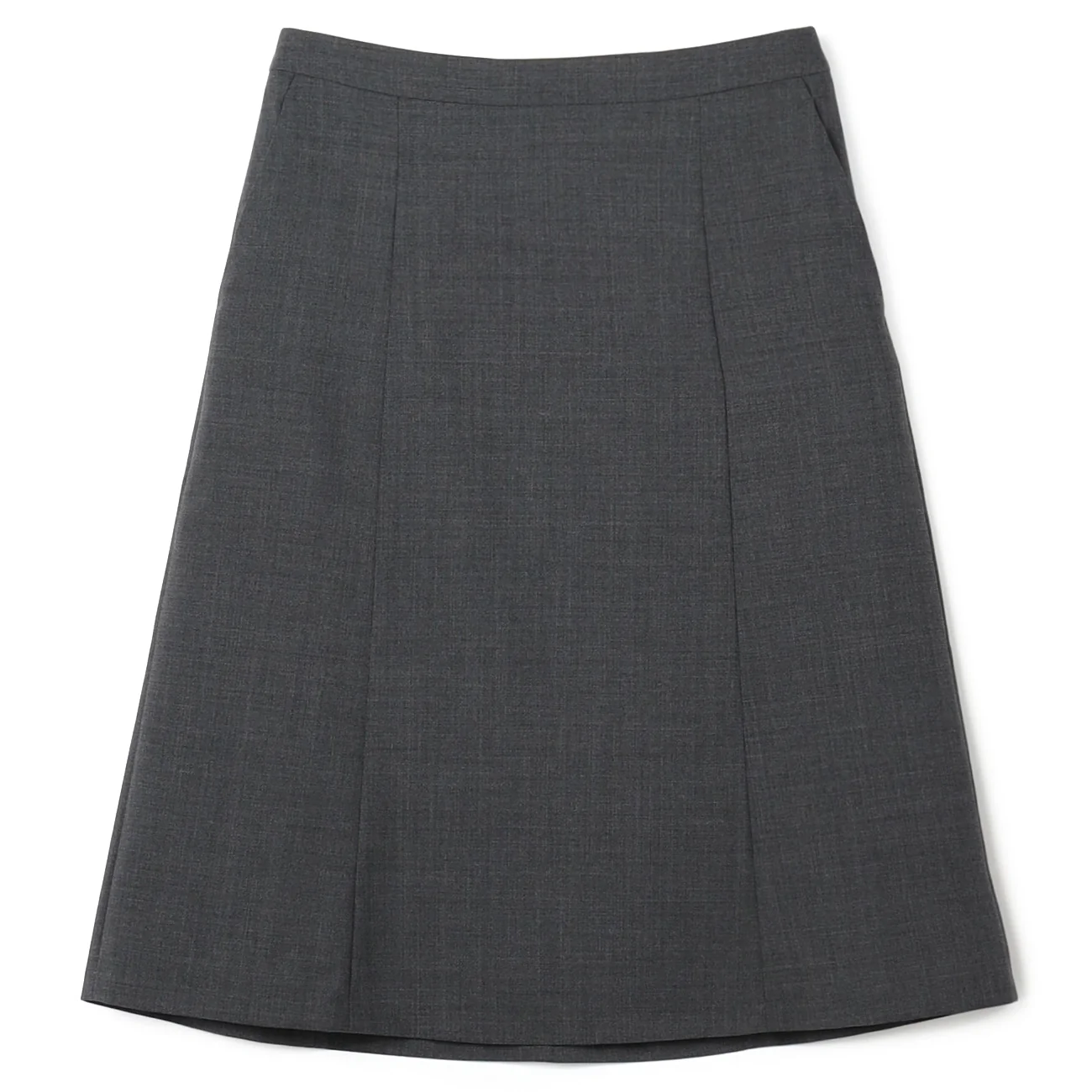 Aircool Washable Semi-flare Skirt - Gray - Image 7