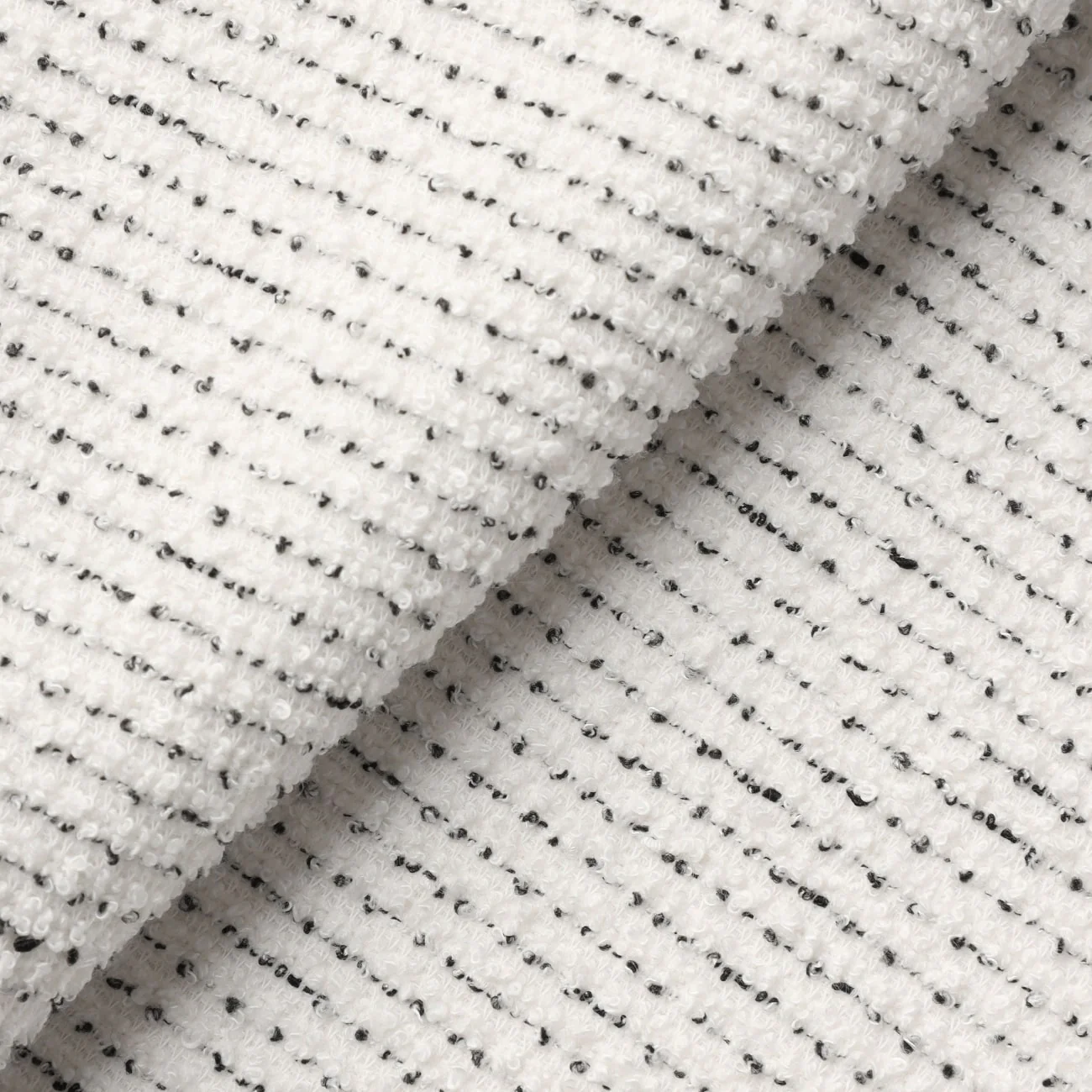 Knit Tweed Flare Skirt - Off White - Image 17