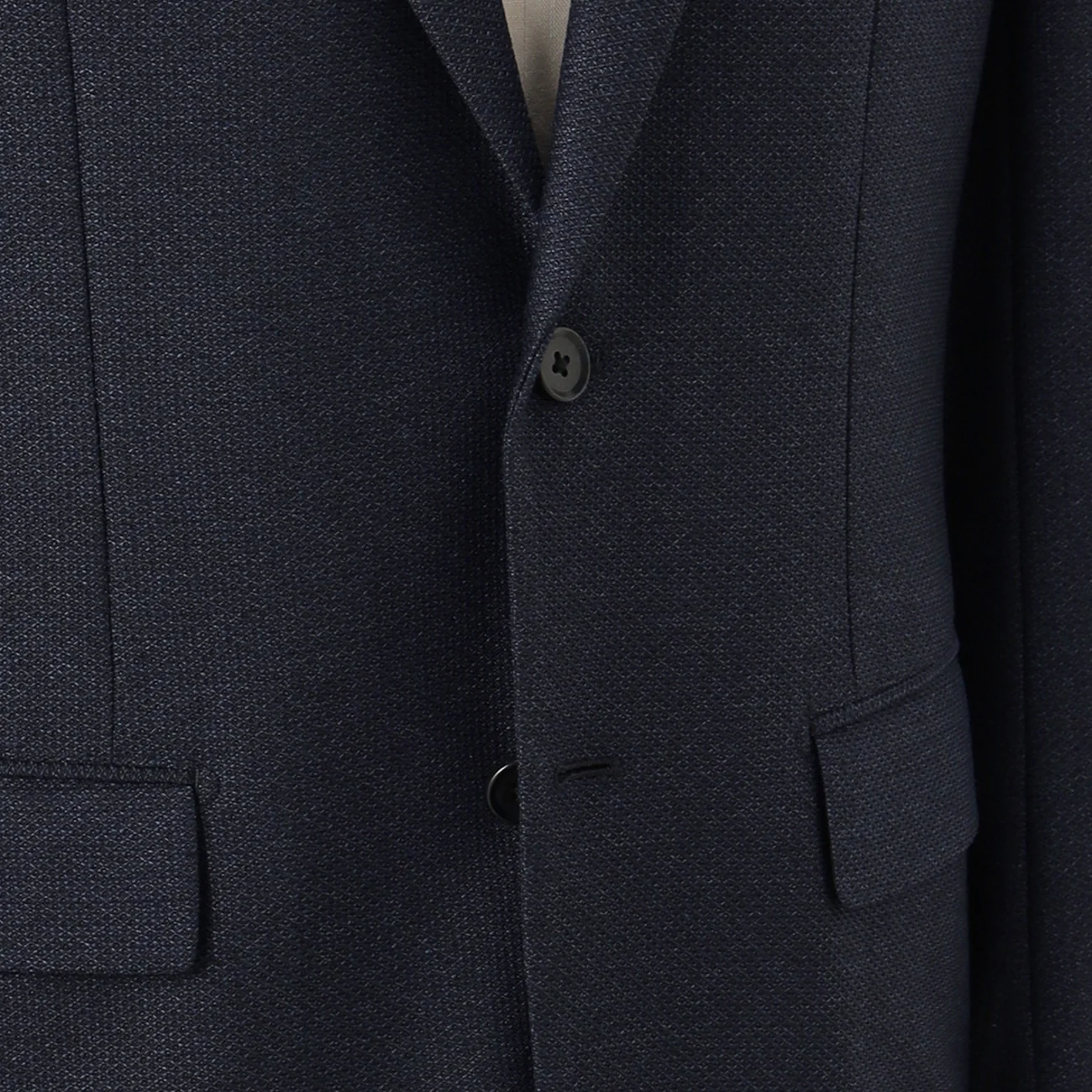 Bishu Japanese Fabric Washable Linen Blend Sport Coat - Navy - Image 4