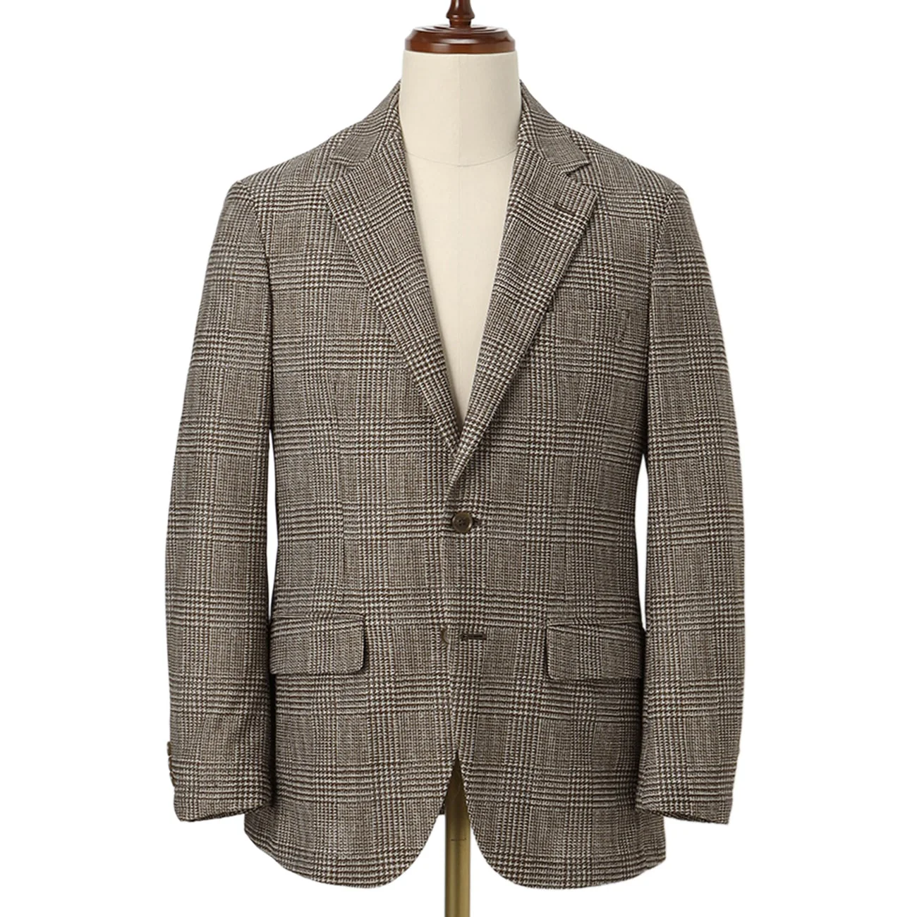 Bishu Japanese Fabric Washable Linen Blend Glen-Plaid Sport Coat - Image 9