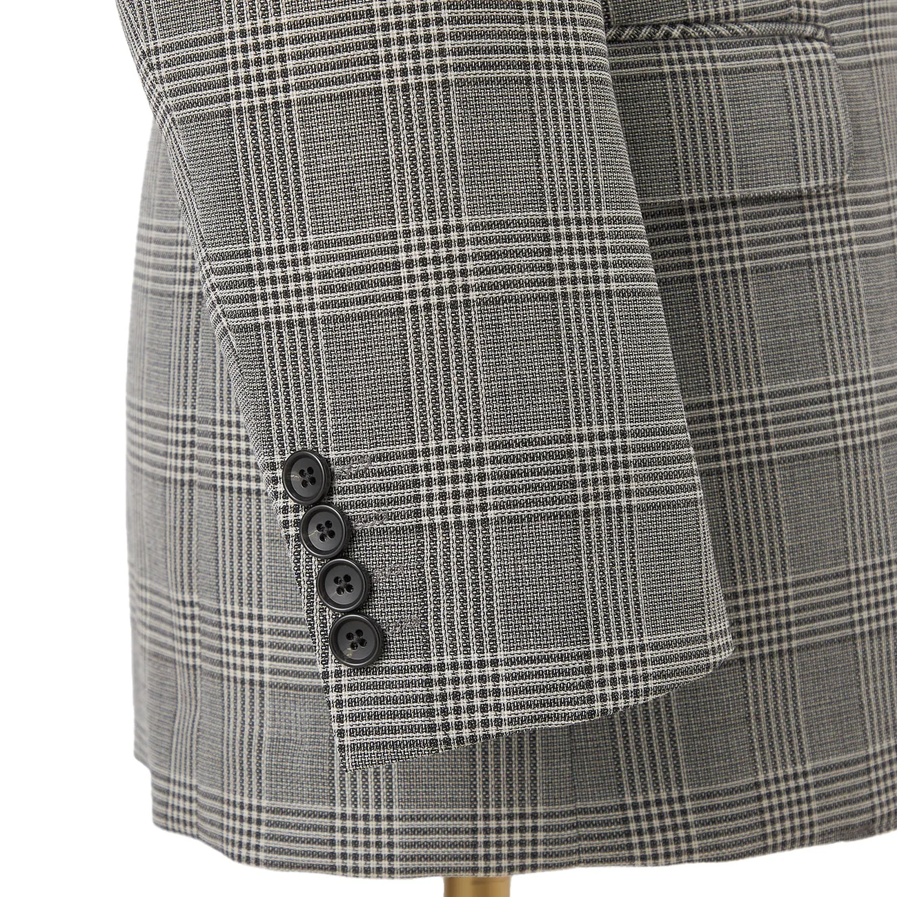 Aircool Washable Wool-blend Glen Plaid Jacket - Gray - Image 5