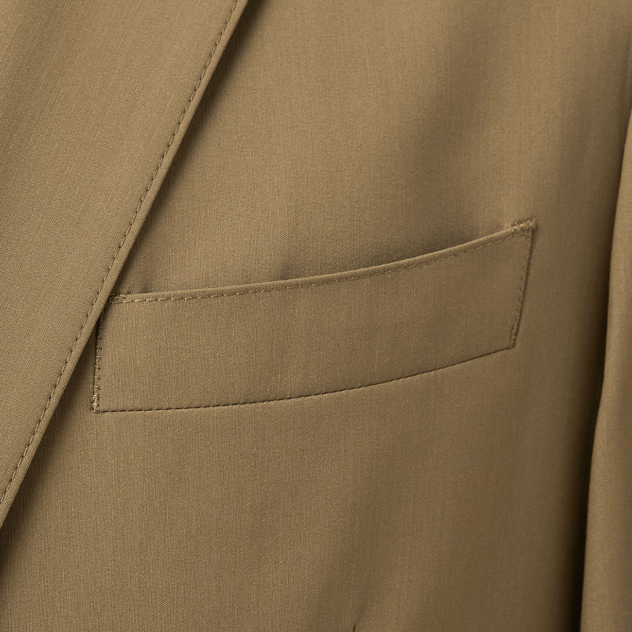 Washable Super Stretch Chambray-Like Suit Jacket - Beige - Image 5