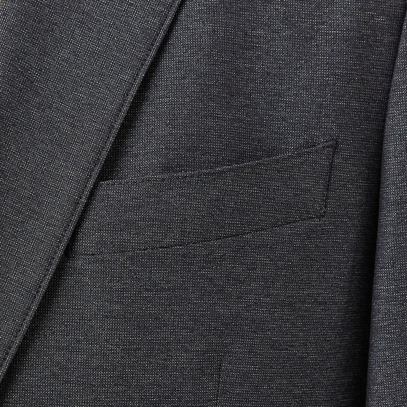 Washable Super Stretch Denim-Like Suit Jacket - Navy - Image 5