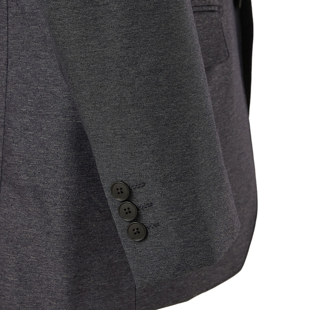 Washable Super Stretch Denim-Like Suit Jacket - Navy - Image 7