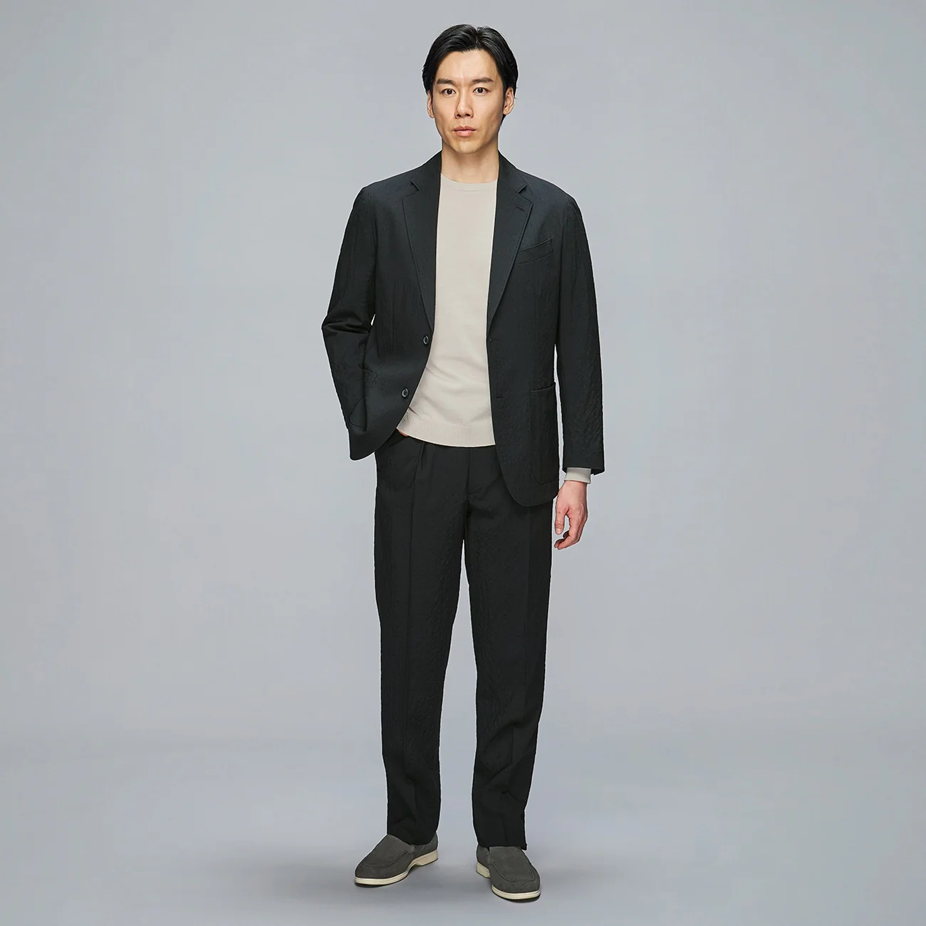 Wool Seersucker Suit Jacket - Image 10