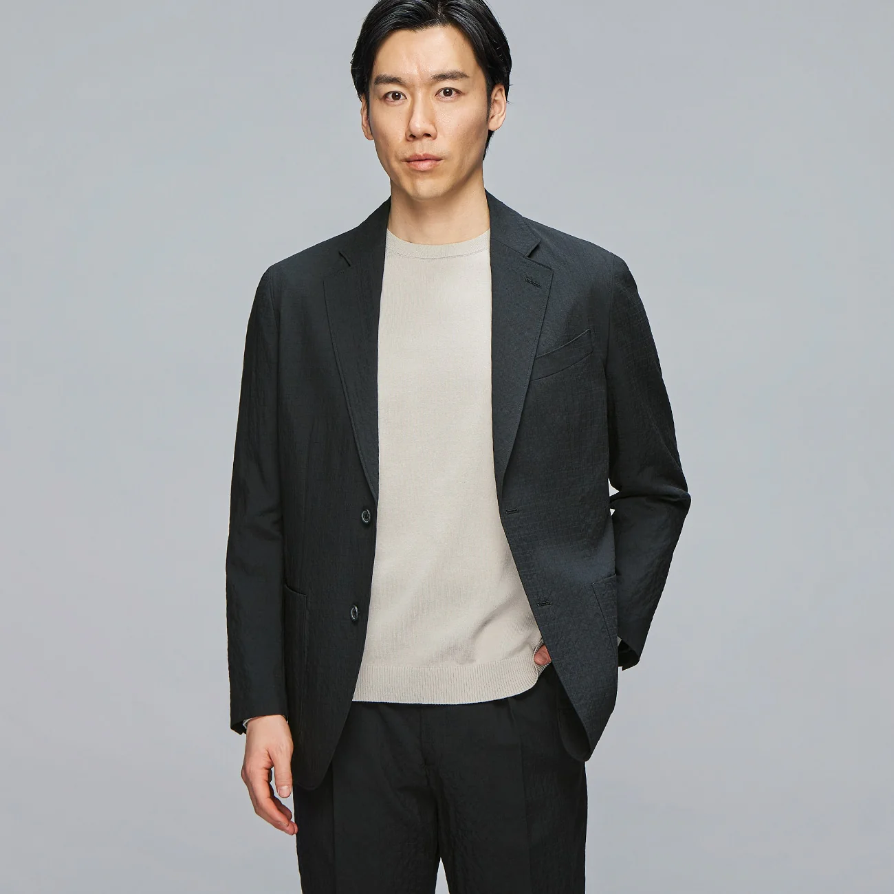 Wool Seersucker Suit Jacket - Image 9