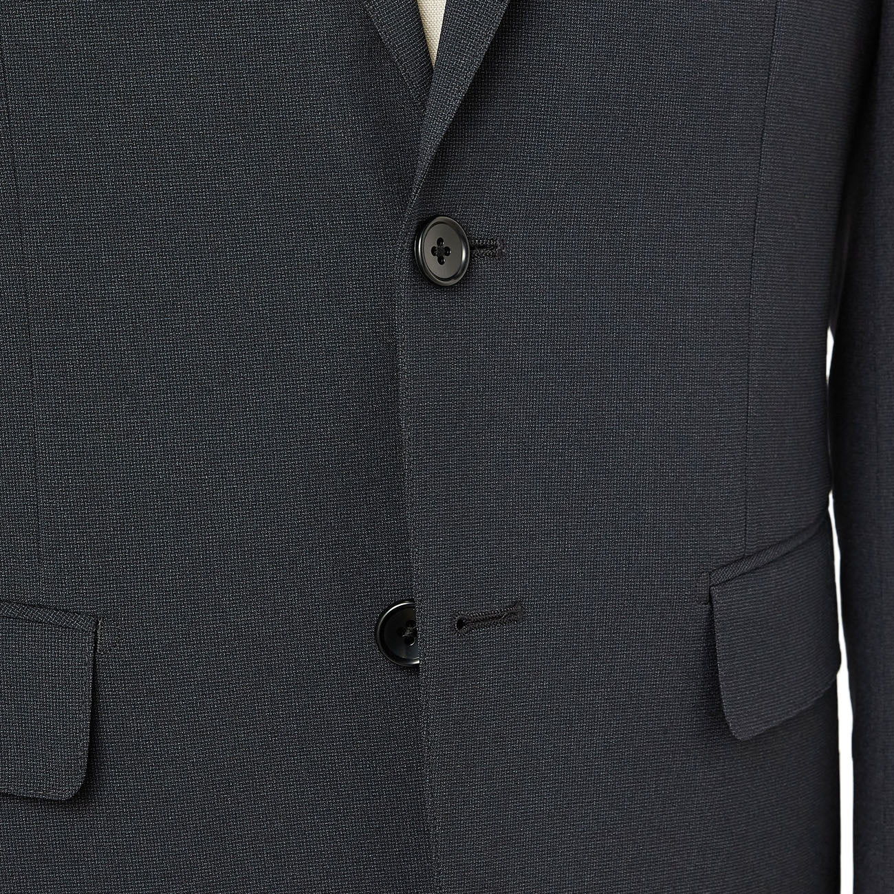 Washable Stretch Textured Solid Suit Jacket - Image 14