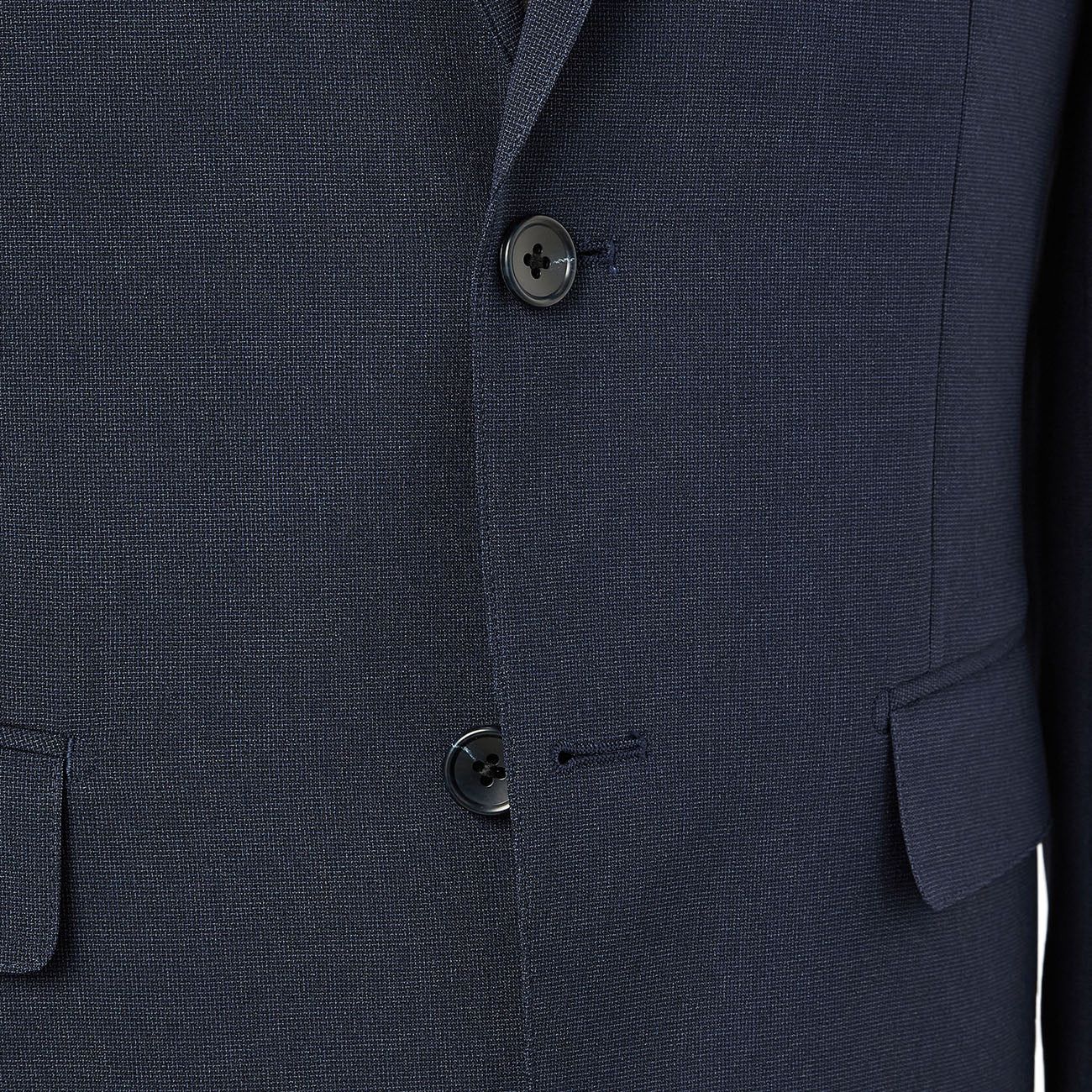 Washable Stretch Textured Solid Suit Jacket - Image 6