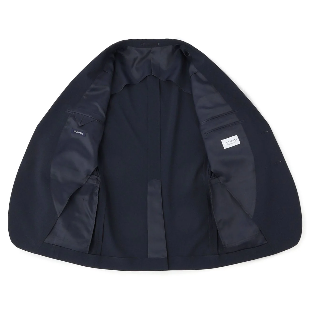 Washable Stretch Textured Solid Suit Jacket - Image 9