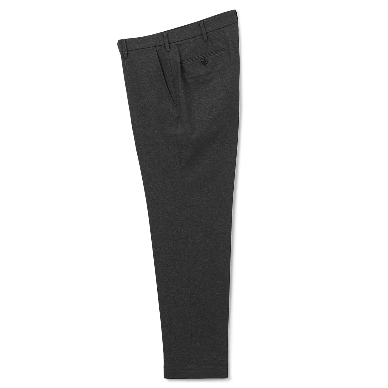Adjustable Hem Super Stretch Flat Front Tapered Dress Pants - Image 19