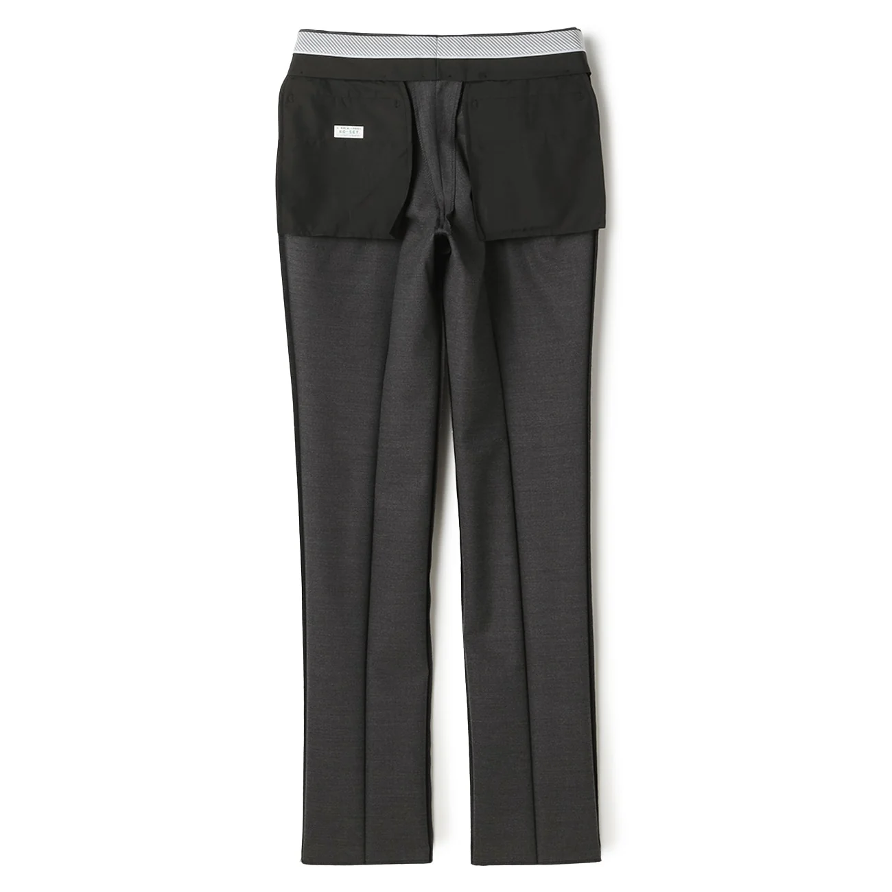 Washable Stretch Milled Wool Blend Flat Front Tapered Pants - Image 25