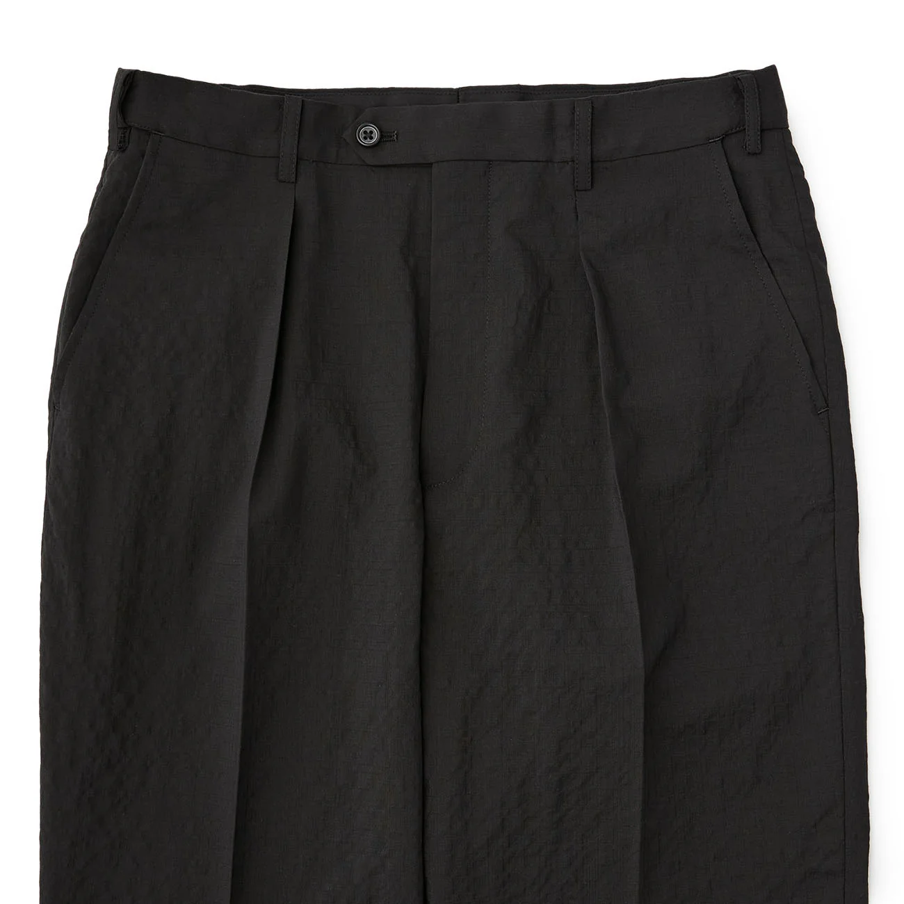 Wool Seersucker Single-Pleated Suit Pants - Image 16