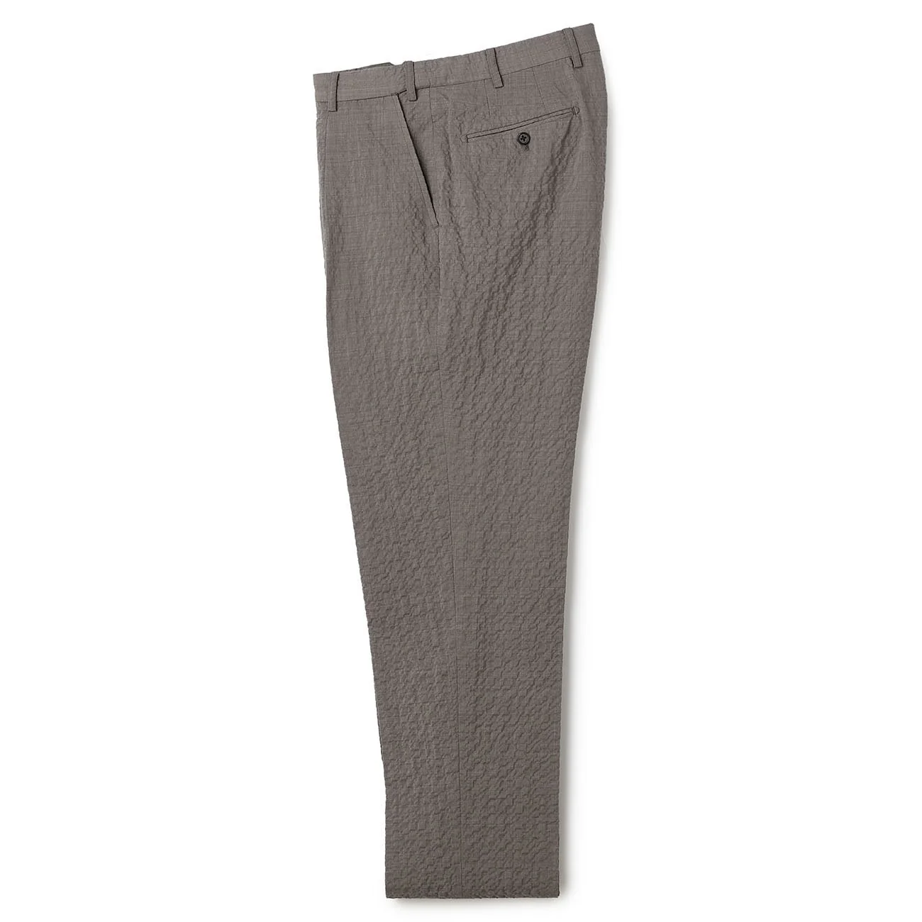 Wool Seersucker Single-Pleated Suit Pants - Image 22