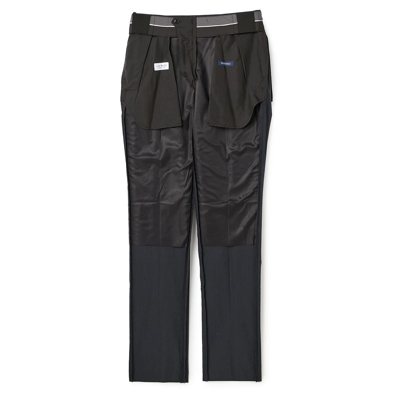 Washable Super Stretch Chambray-Like Tapered Flat-Front Suit Pants - Image 12