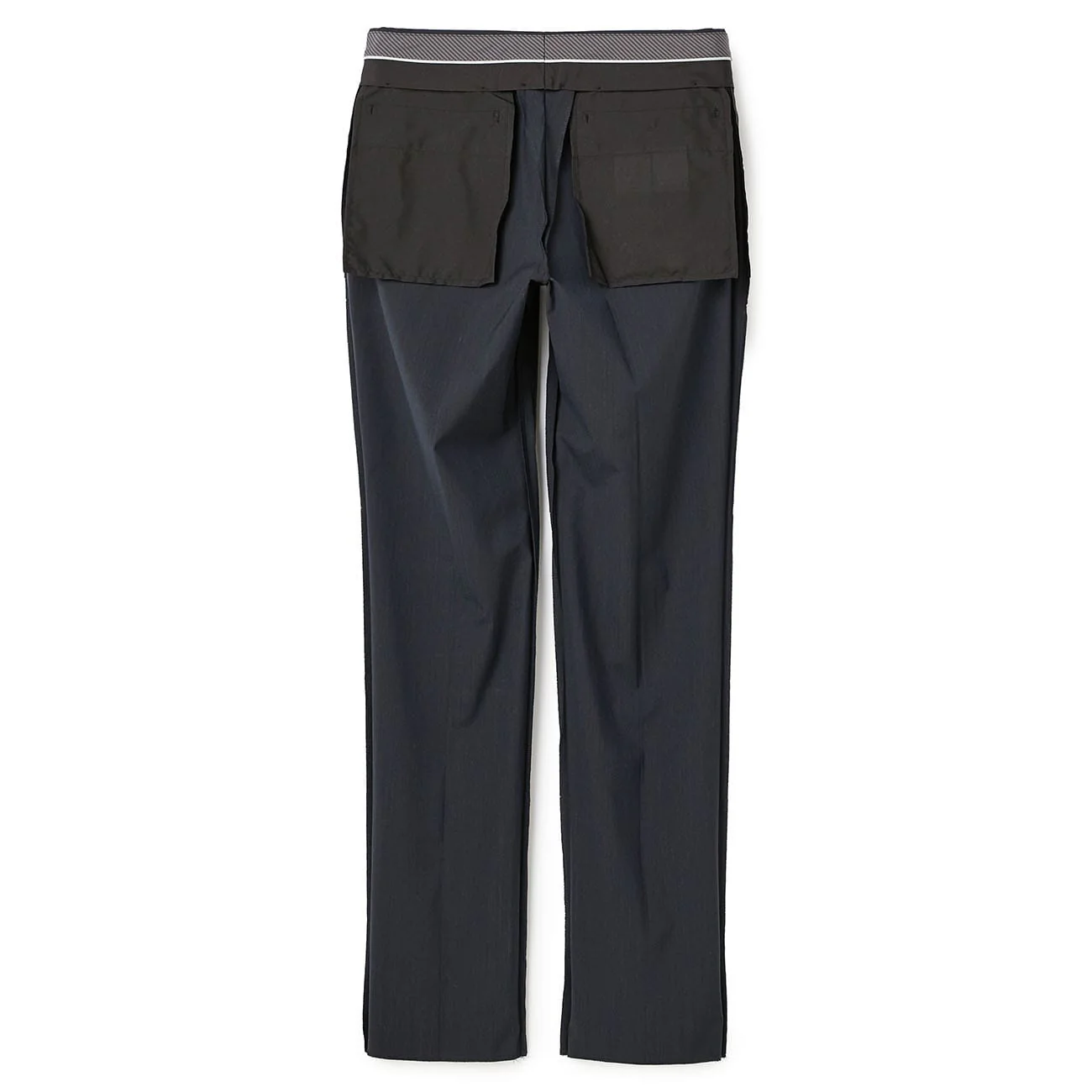 Washable Super Stretch Chambray-Like Tapered Flat-Front Suit Pants - Image 13