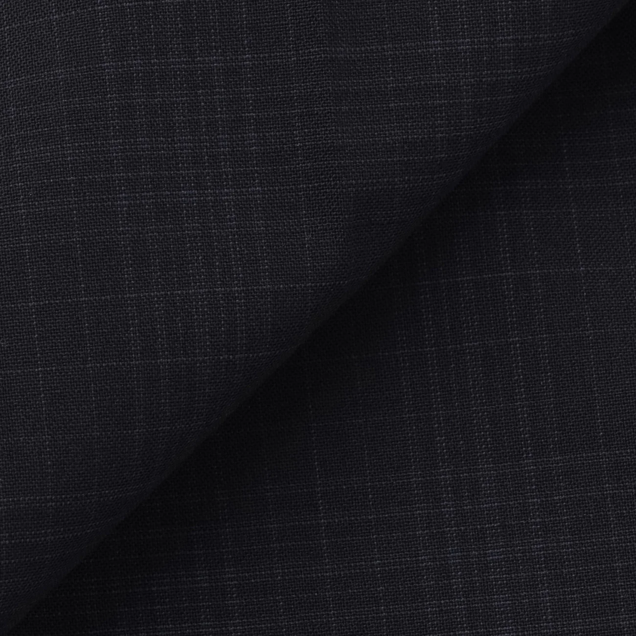 Washable Super Stretch Glen Plaid Wool Blend Tapered Suit Pants - Navy - Image 2