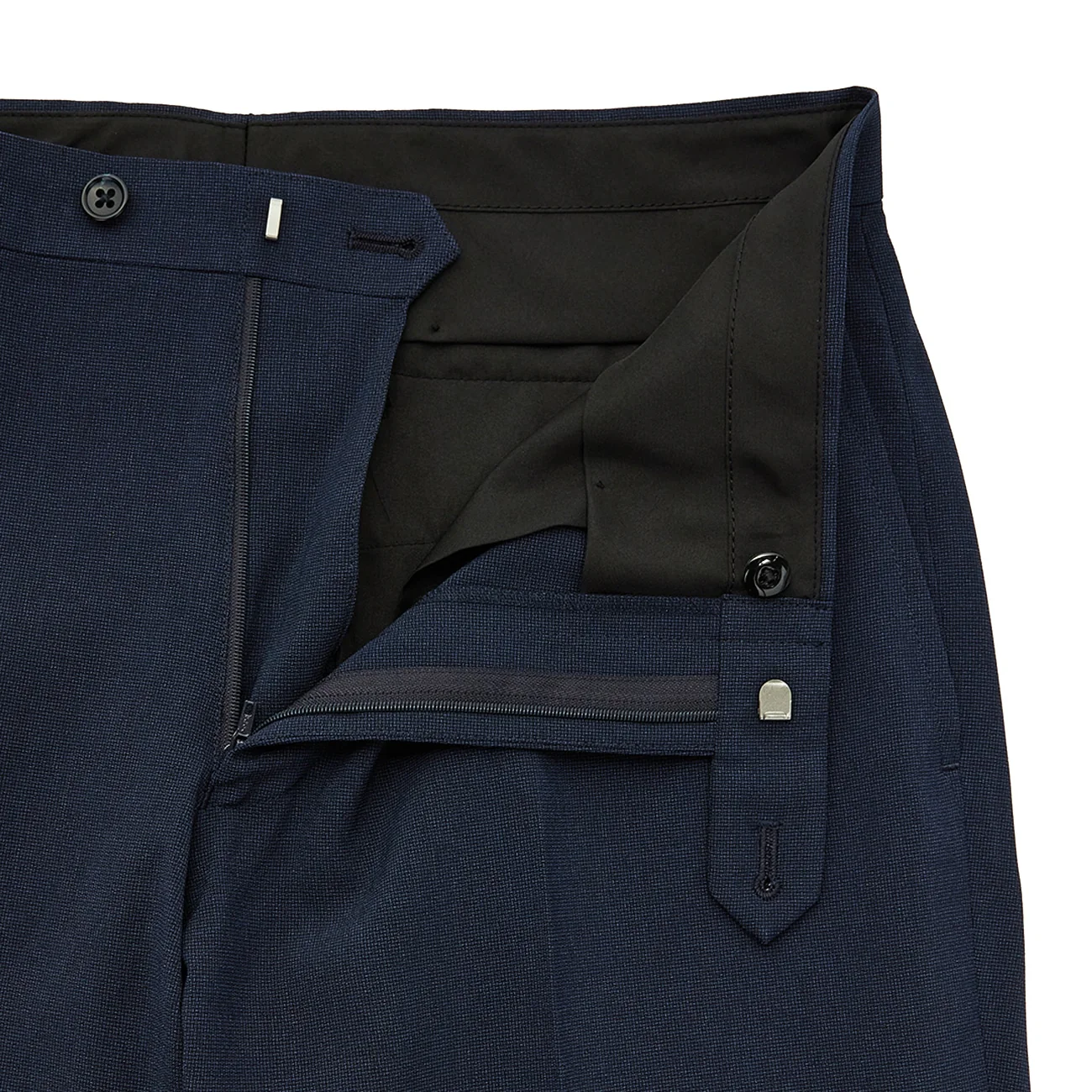 Washable Wrinkle-Resistant Stretch Textured Tapered Suit Pants - Image 7