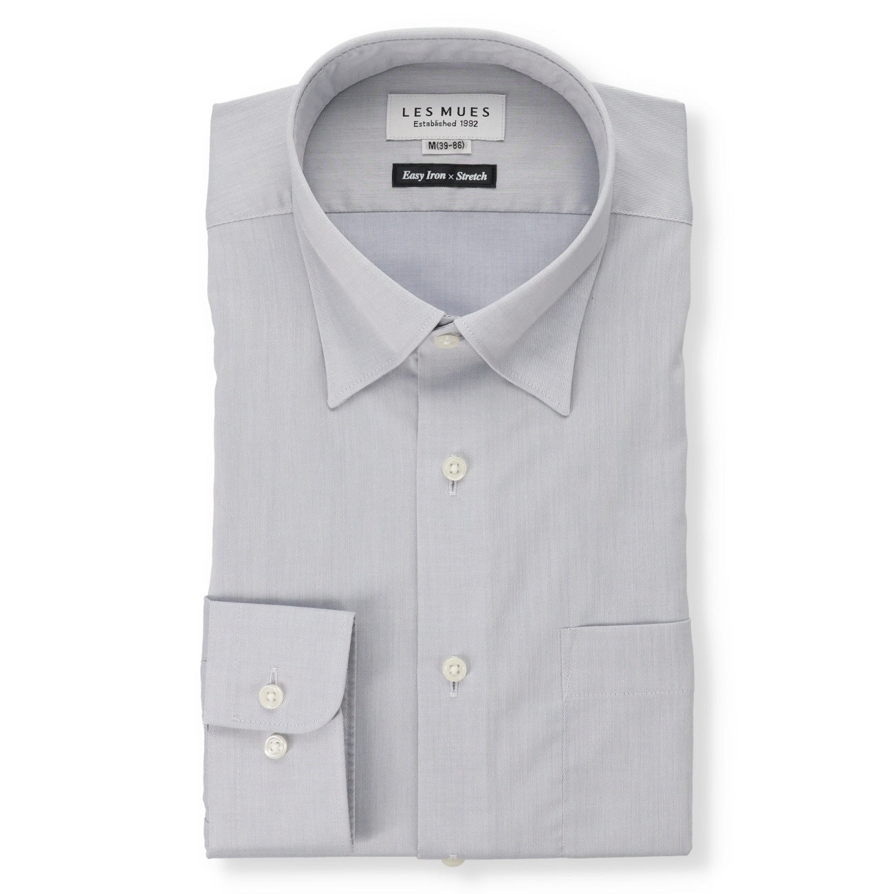 Comfort Snap Button-Down Shirt - Gray