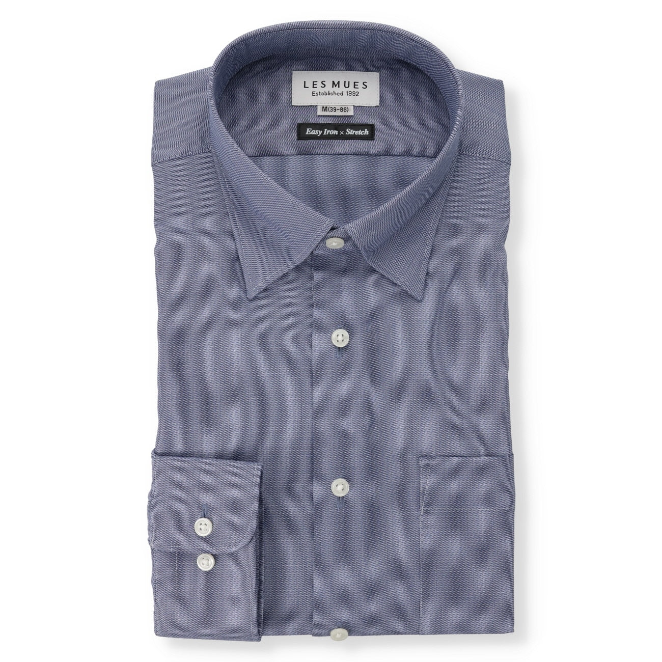 Comfort Snap Button-Down Shirt - Navy