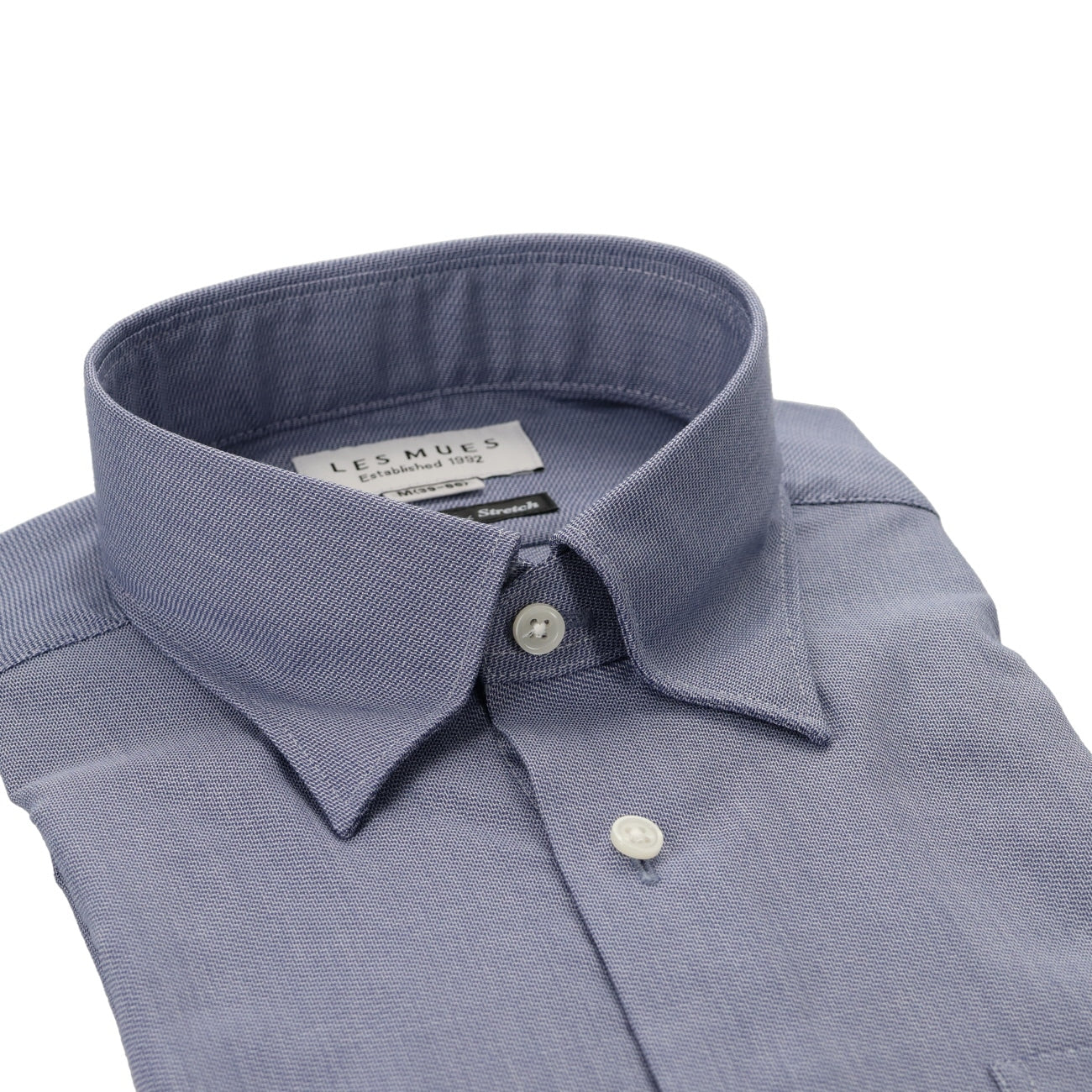 Comfort Snap Button-Down Shirt - Navy - Image 3