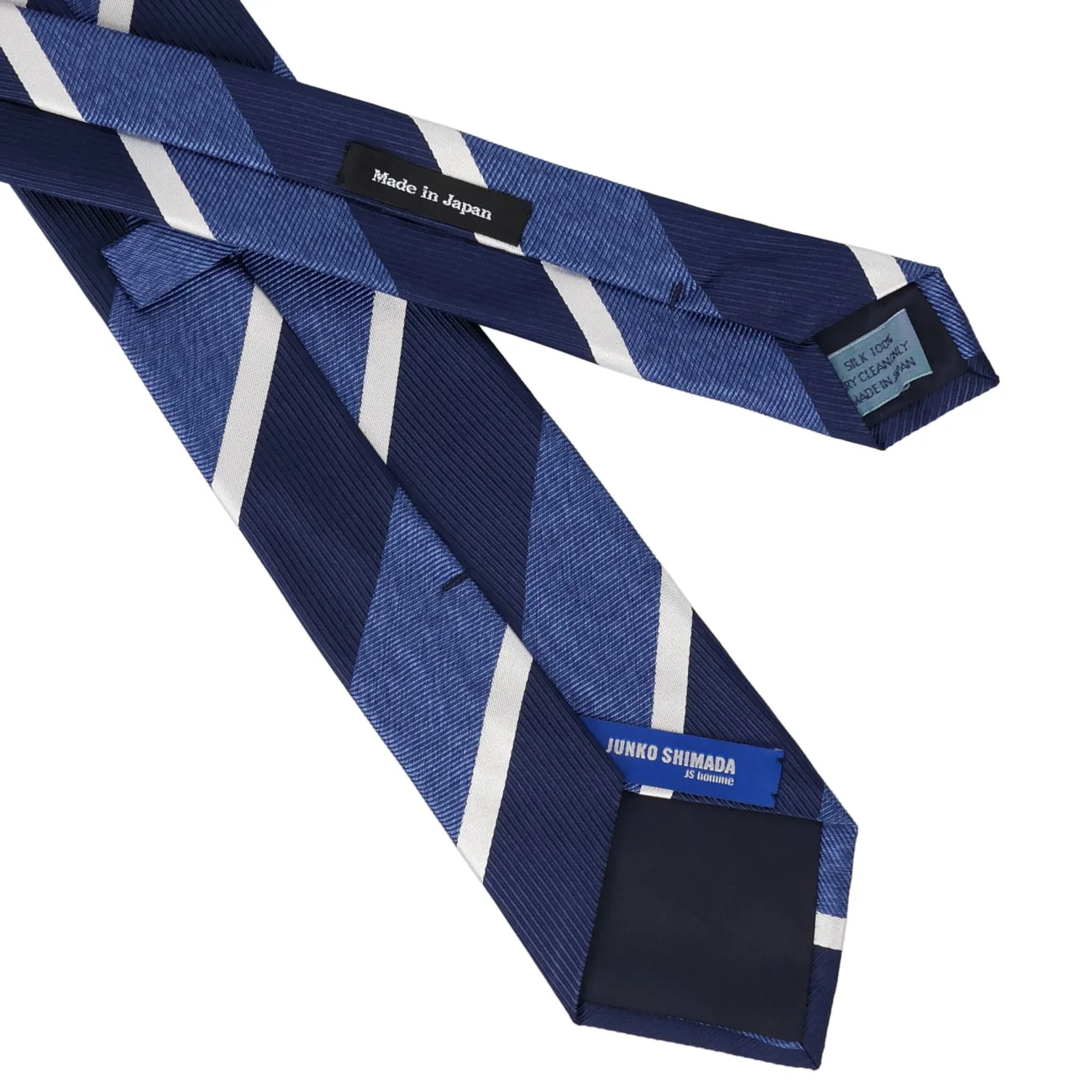Made in Japan 100% Silk Striped Tie - Image 3