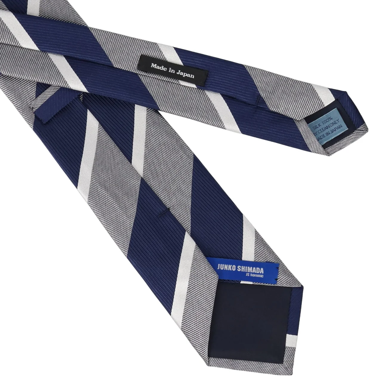Made in Japan 100% Silk Striped Tie - Image 6