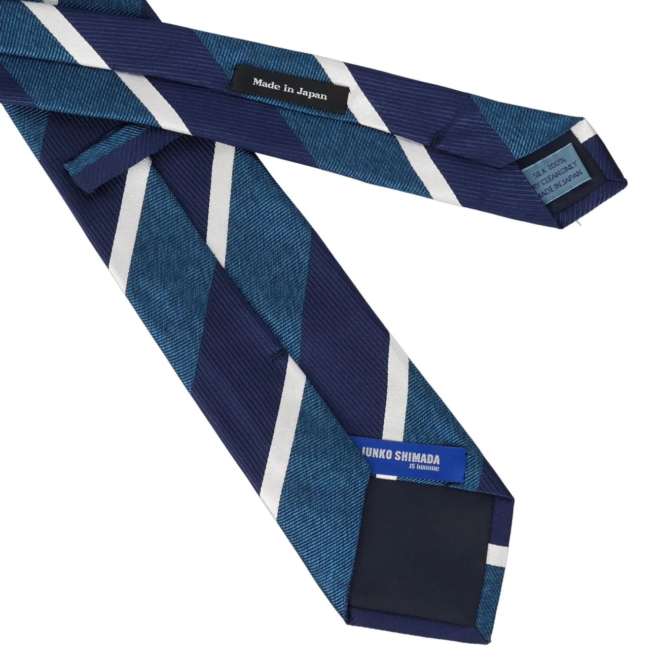 Made in Japan 100% Silk Striped Tie - Image 9